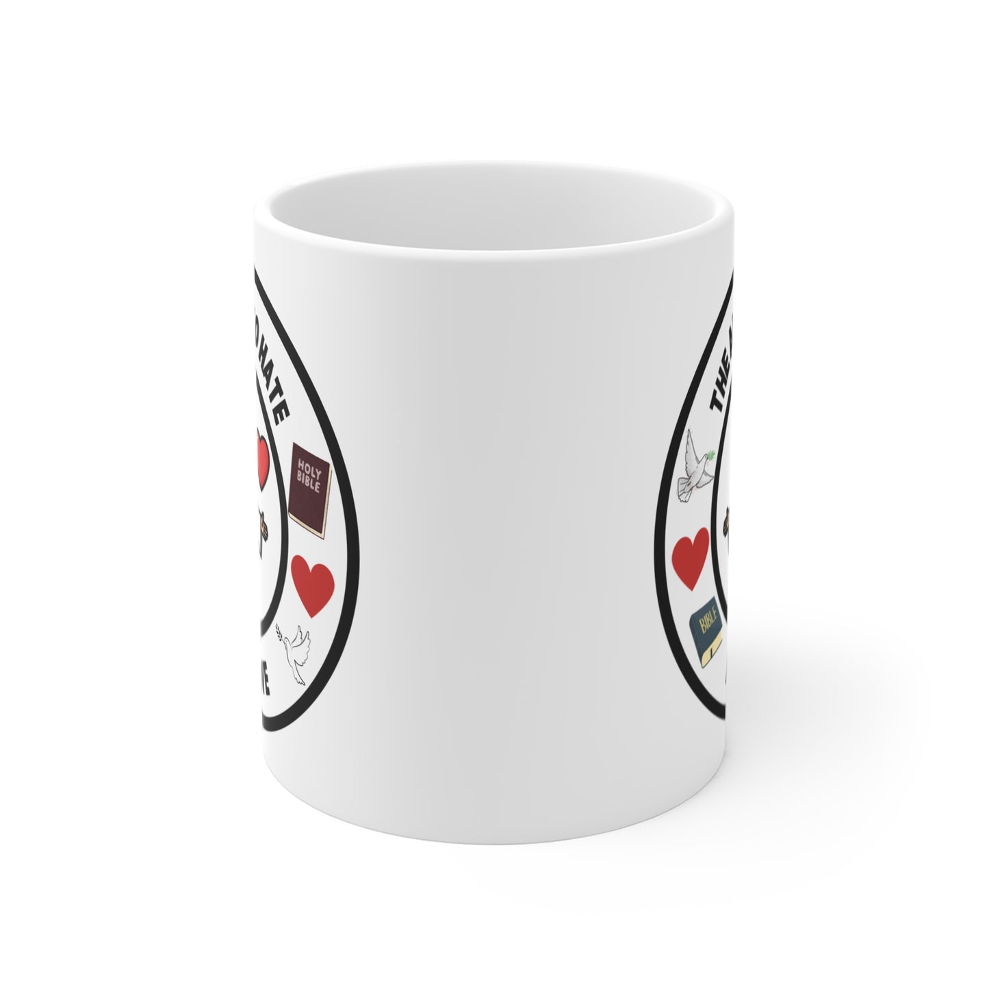 Christian Love 11oz Mug with Jesus and Peace Design