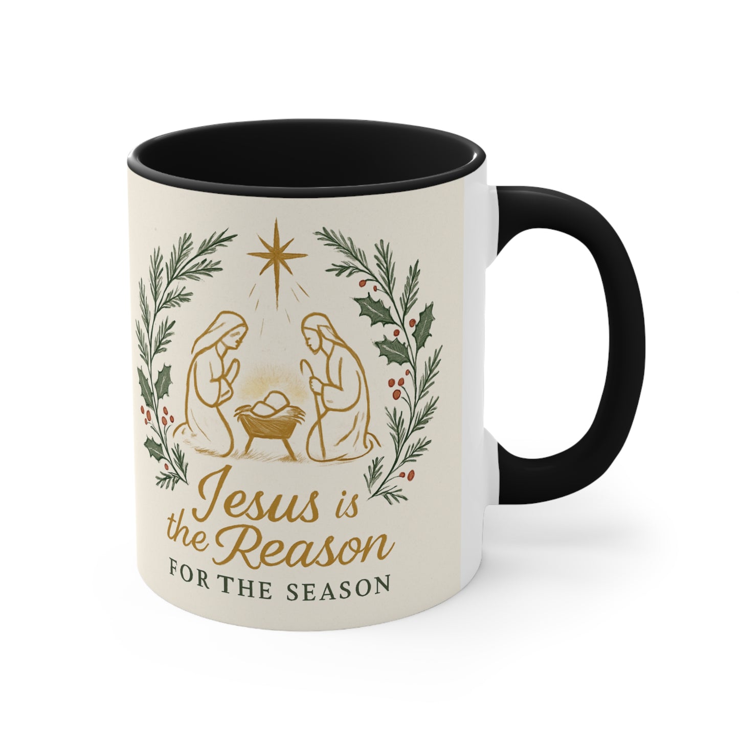Christmas Nativity Accent Mug (11oz)