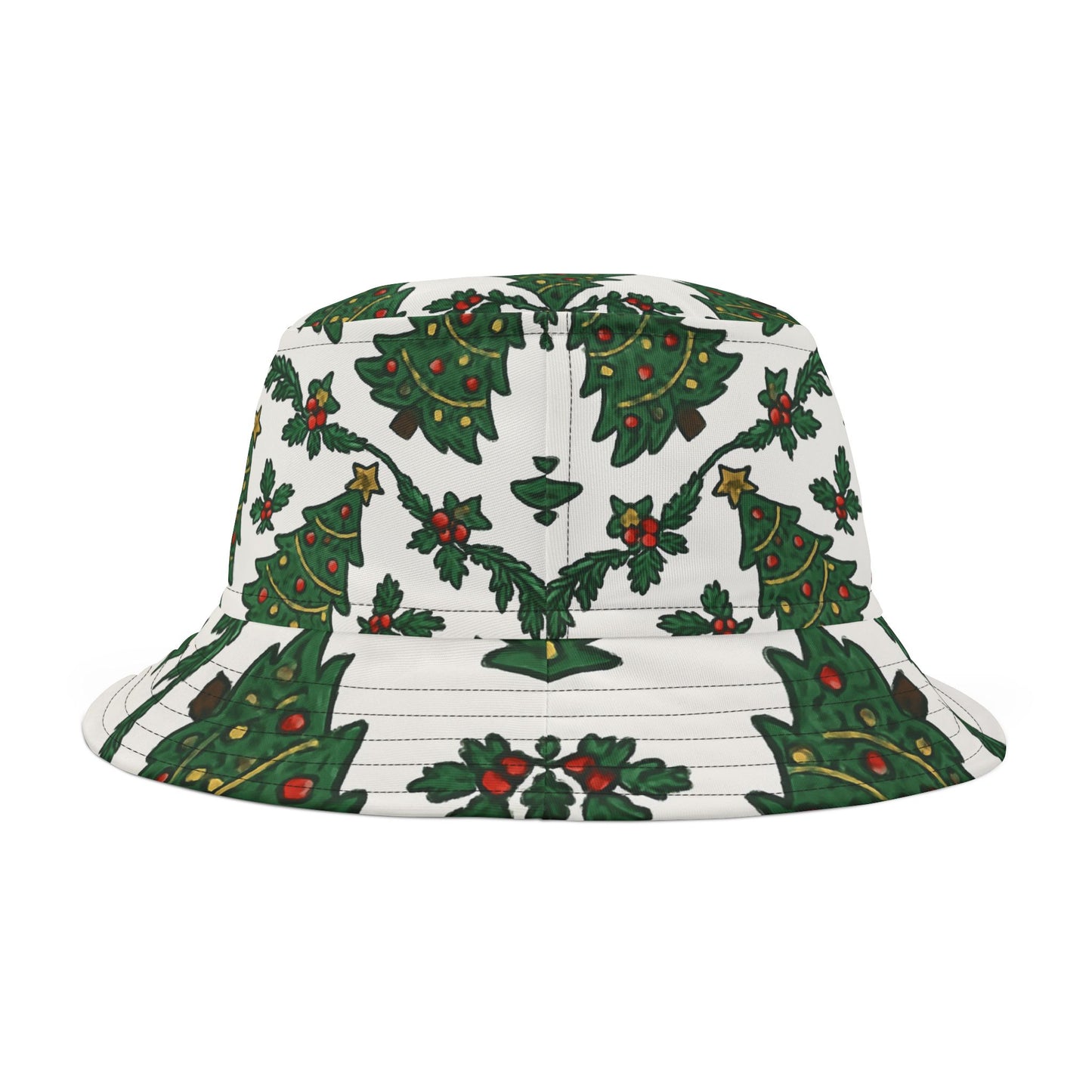 Christmas Tree Pattern Bucket Hat