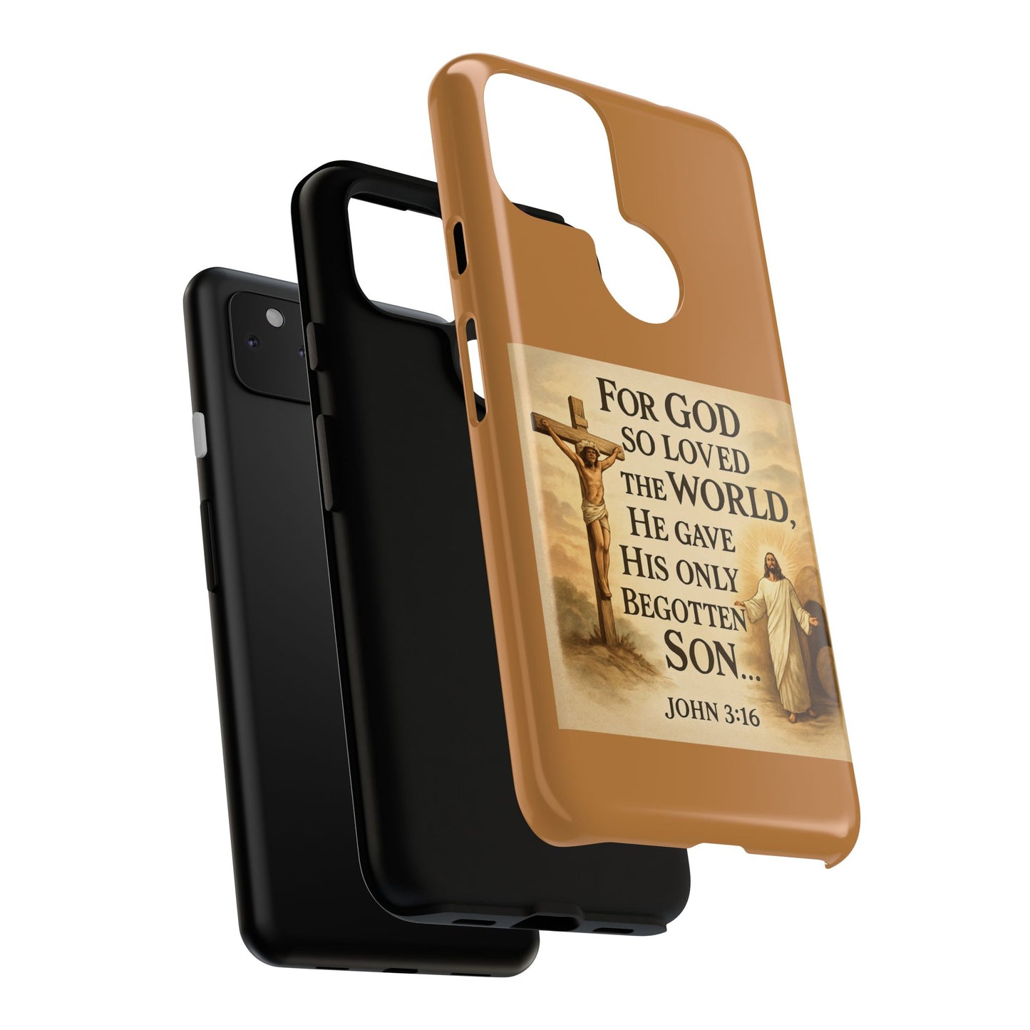 Christian John 3:16 Phone Case – 'For God So Loved the World' Tough Protective Cover