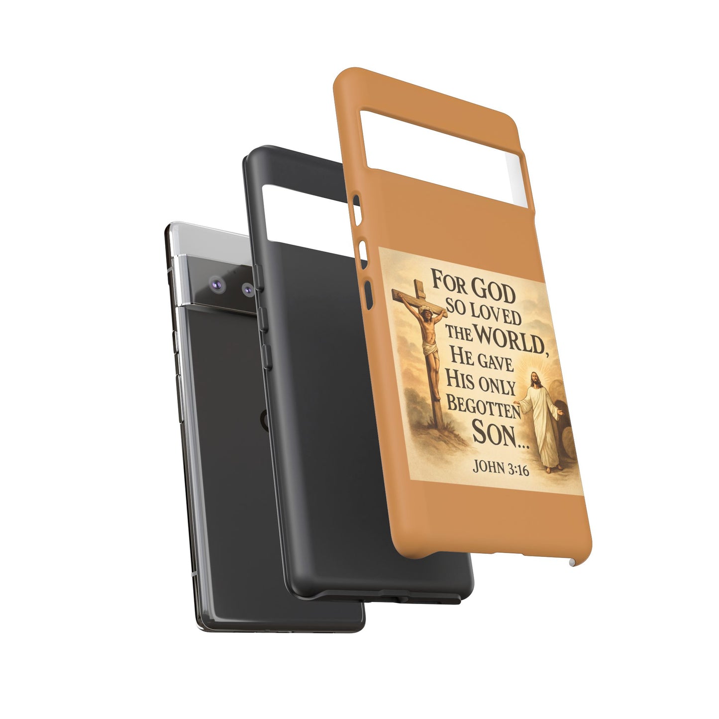 Christian John 3:16 Phone Case – 'For God So Loved the World' Tough Protective Cover