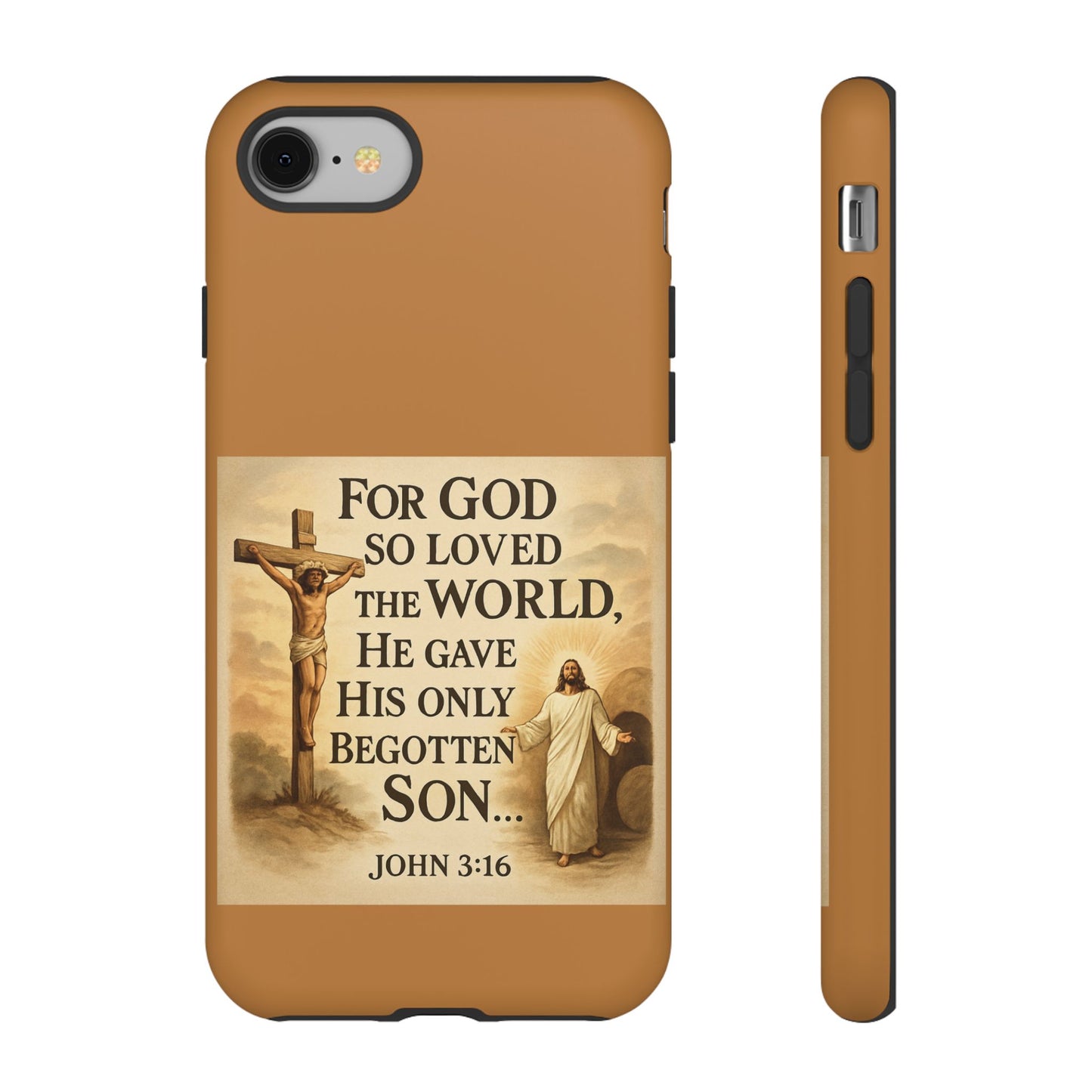 Christian John 3:16 Phone Case – 'For God So Loved the World' Tough Protective Cover