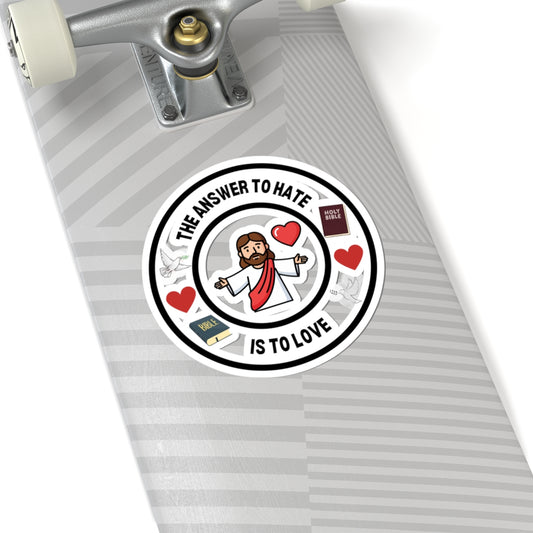 Love Kiss-Cut Stickers - The Answer to Hate