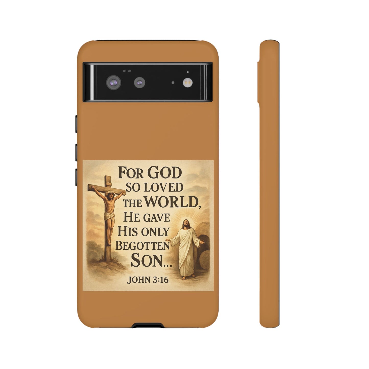 Christian John 3:16 Phone Case – 'For God So Loved the World' Tough Protective Cover