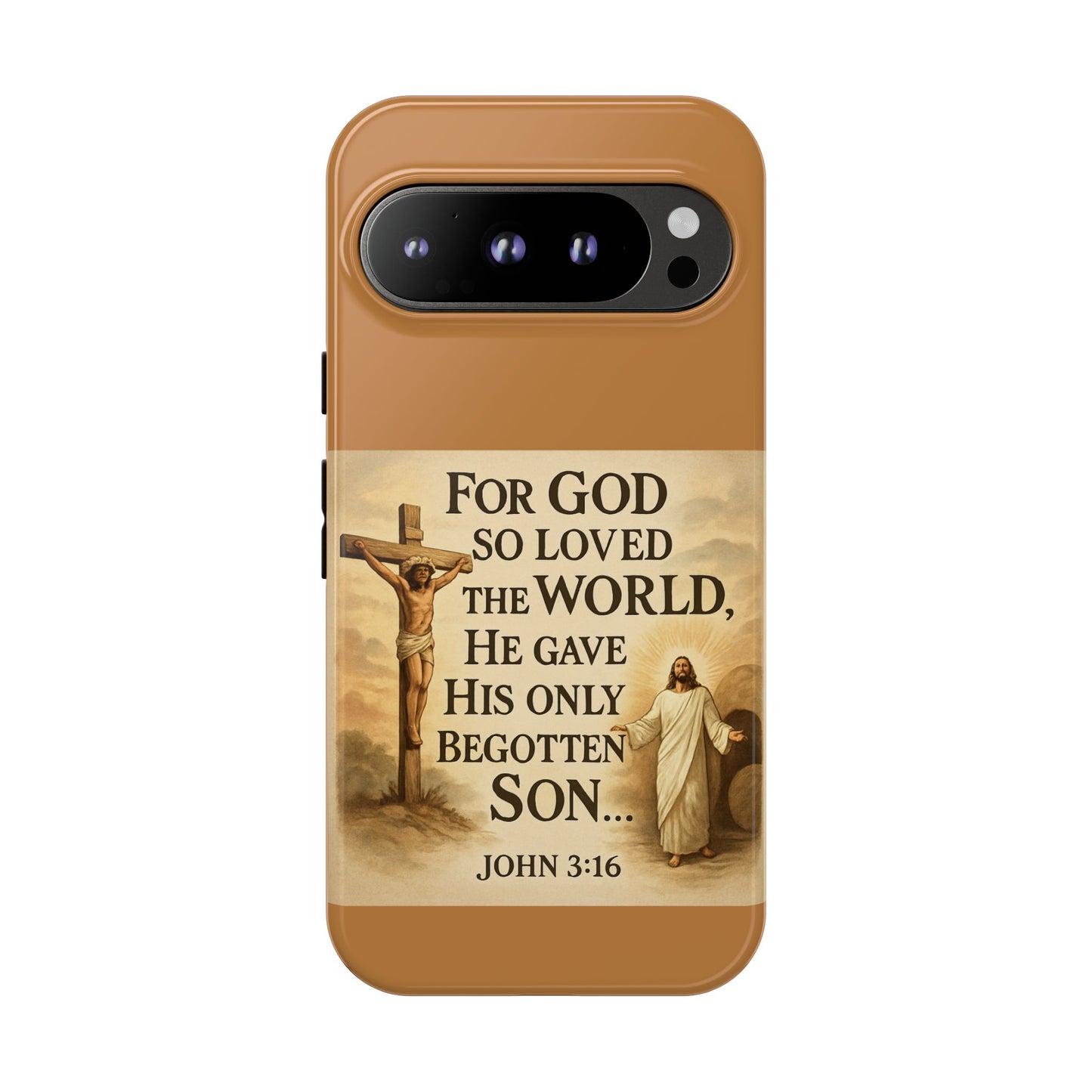 Christian John 3:16 Phone Case – 'For God So Loved the World' Tough Protective Cover