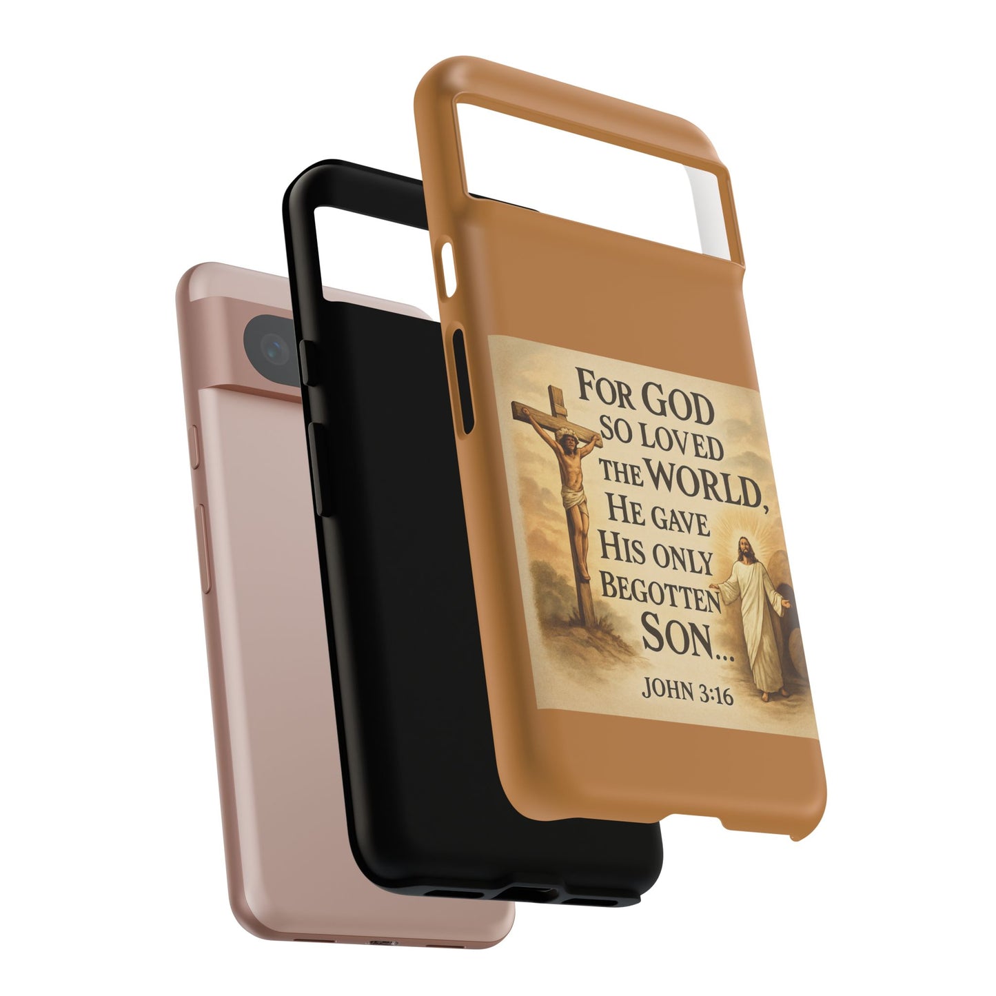 Christian John 3:16 Phone Case – 'For God So Loved the World' Tough Protective Cover