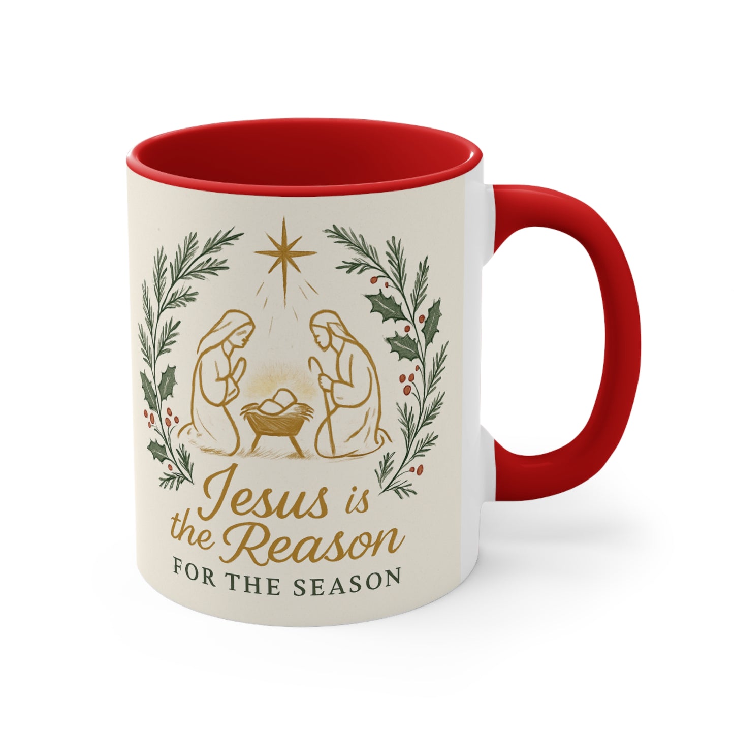Christmas Nativity Accent Mug (11oz)