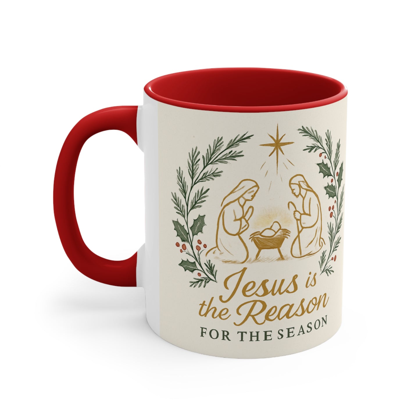 Christmas Nativity Accent Mug (11oz)