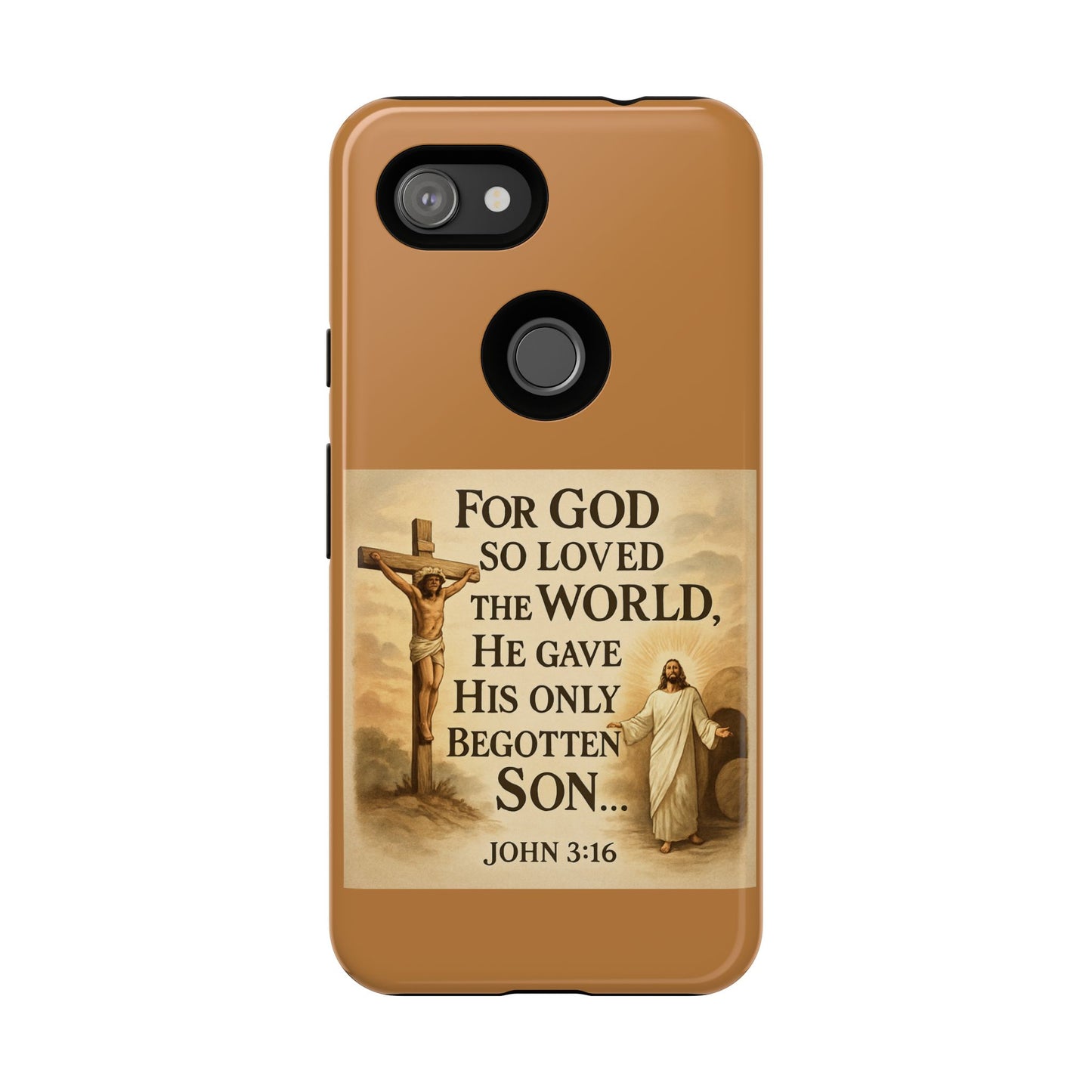 Christian John 3:16 Phone Case – 'For God So Loved the World' Tough Protective Cover