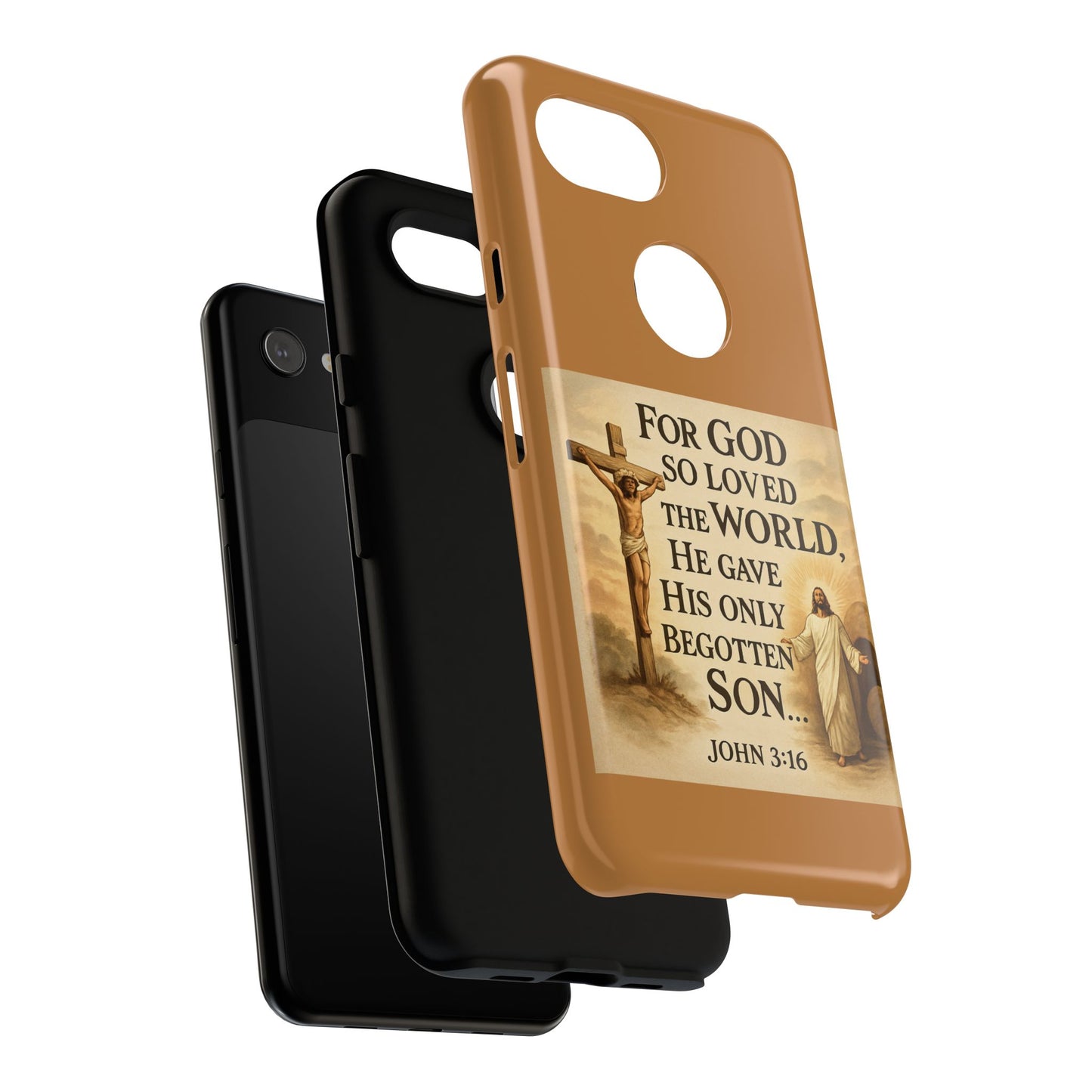 Christian John 3:16 Phone Case – 'For God So Loved the World' Tough Protective Cover