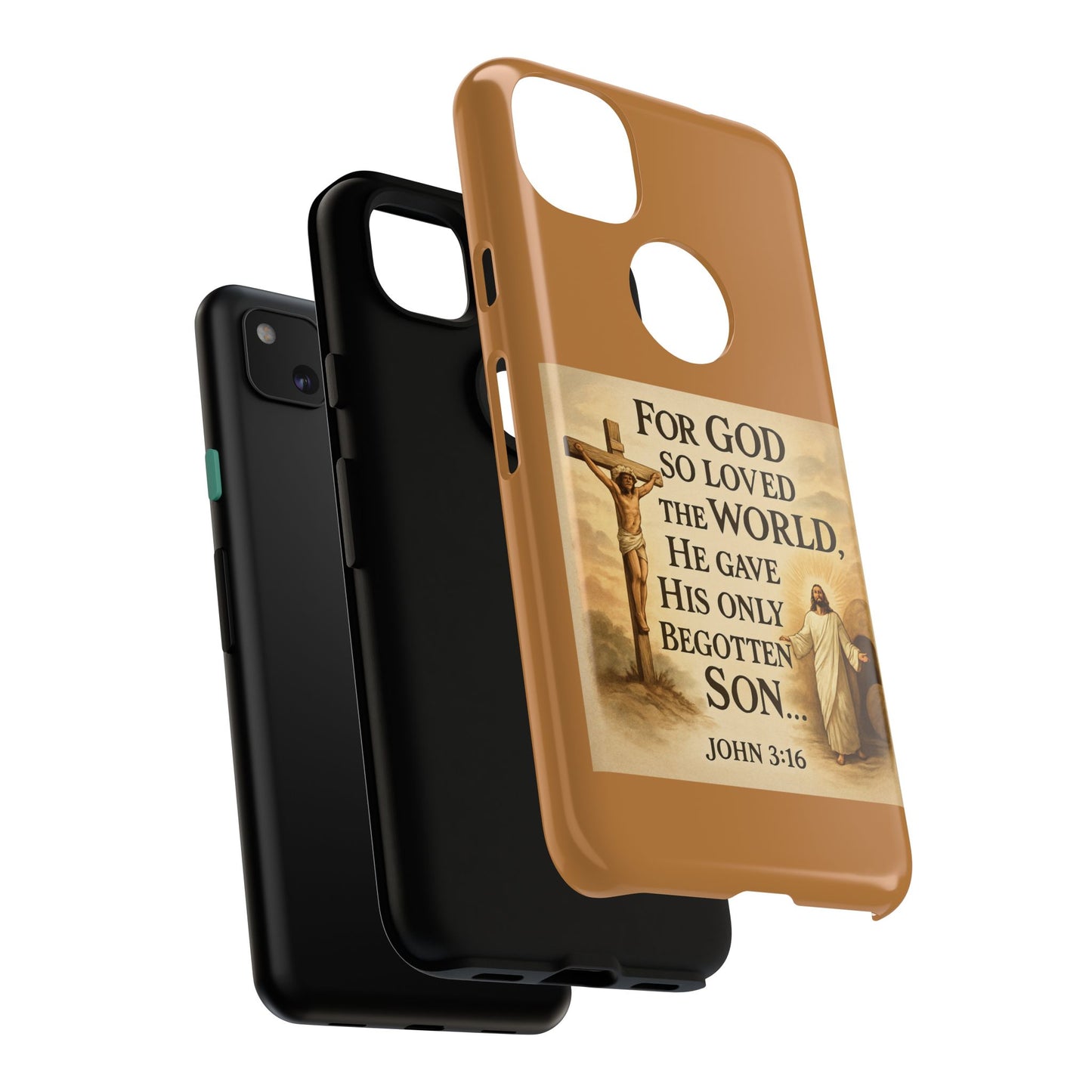 Christian John 3:16 Phone Case – 'For God So Loved the World' Tough Protective Cover