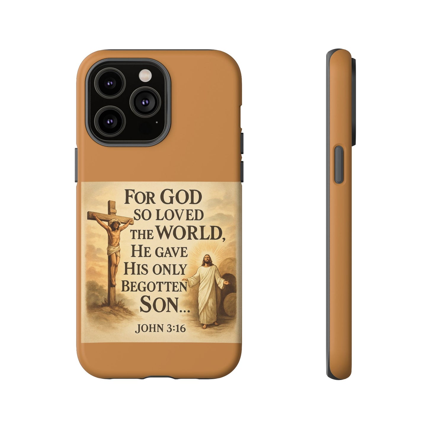 Christian John 3:16 Phone Case – 'For God So Loved the World' Tough Protective Cover