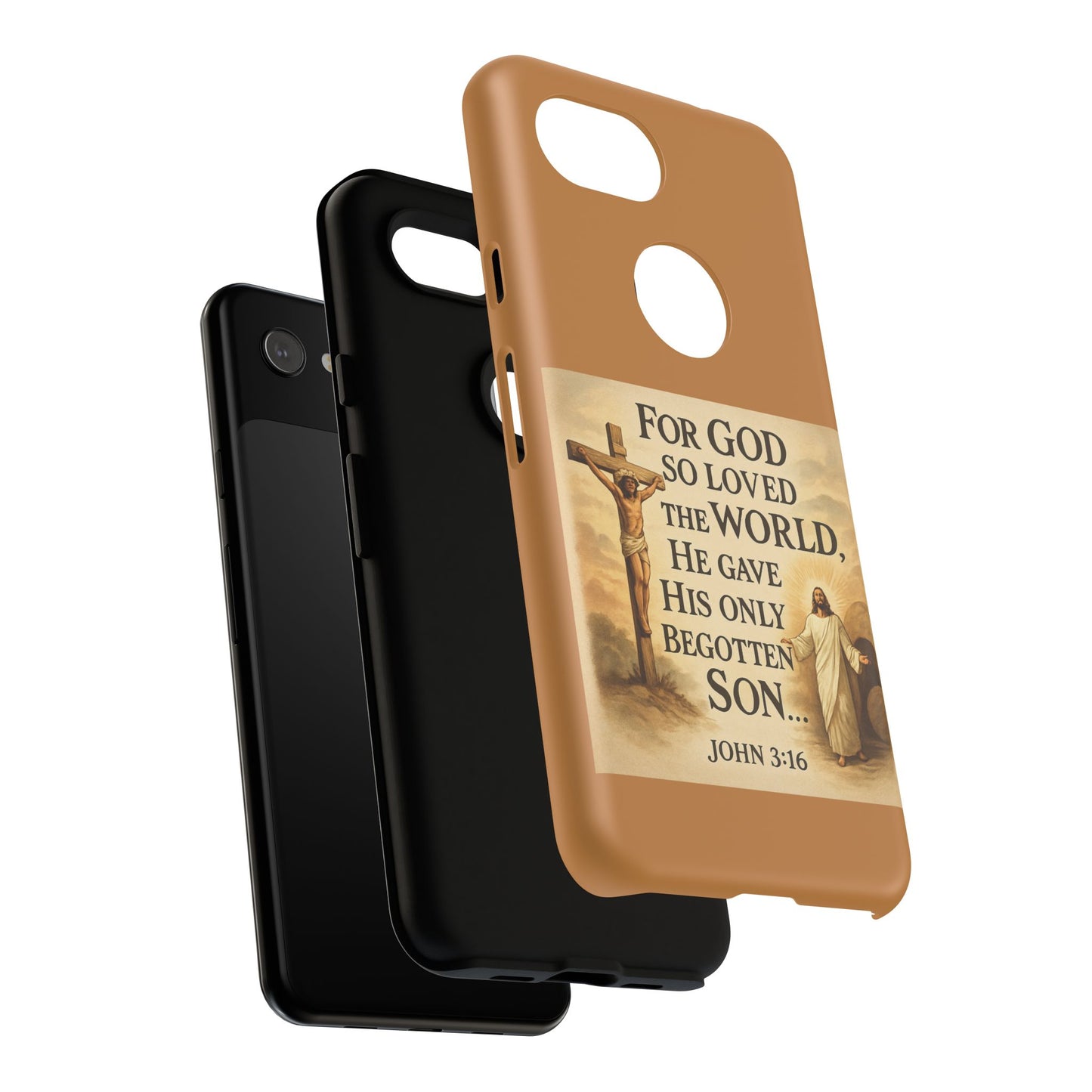 Christian John 3:16 Phone Case – 'For God So Loved the World' Tough Protective Cover