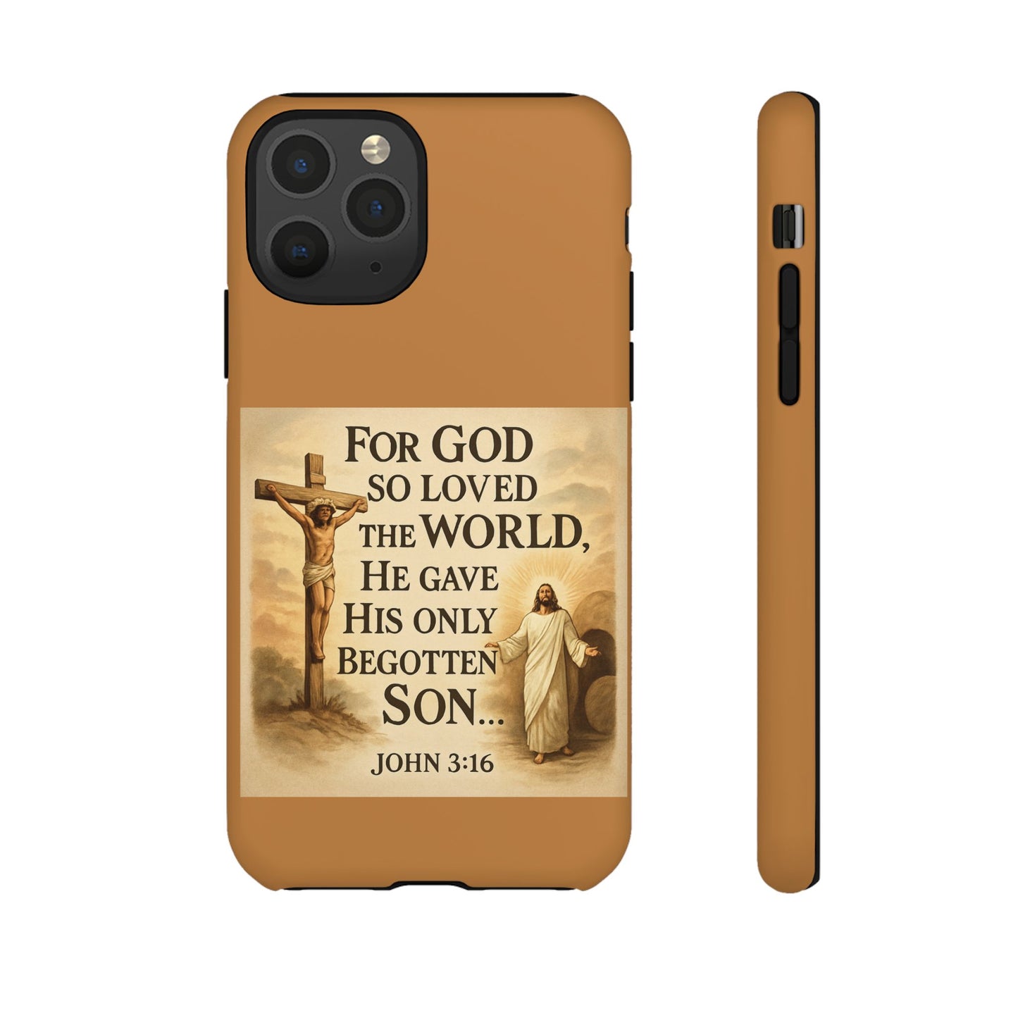 Christian John 3:16 Phone Case – 'For God So Loved the World' Tough Protective Cover
