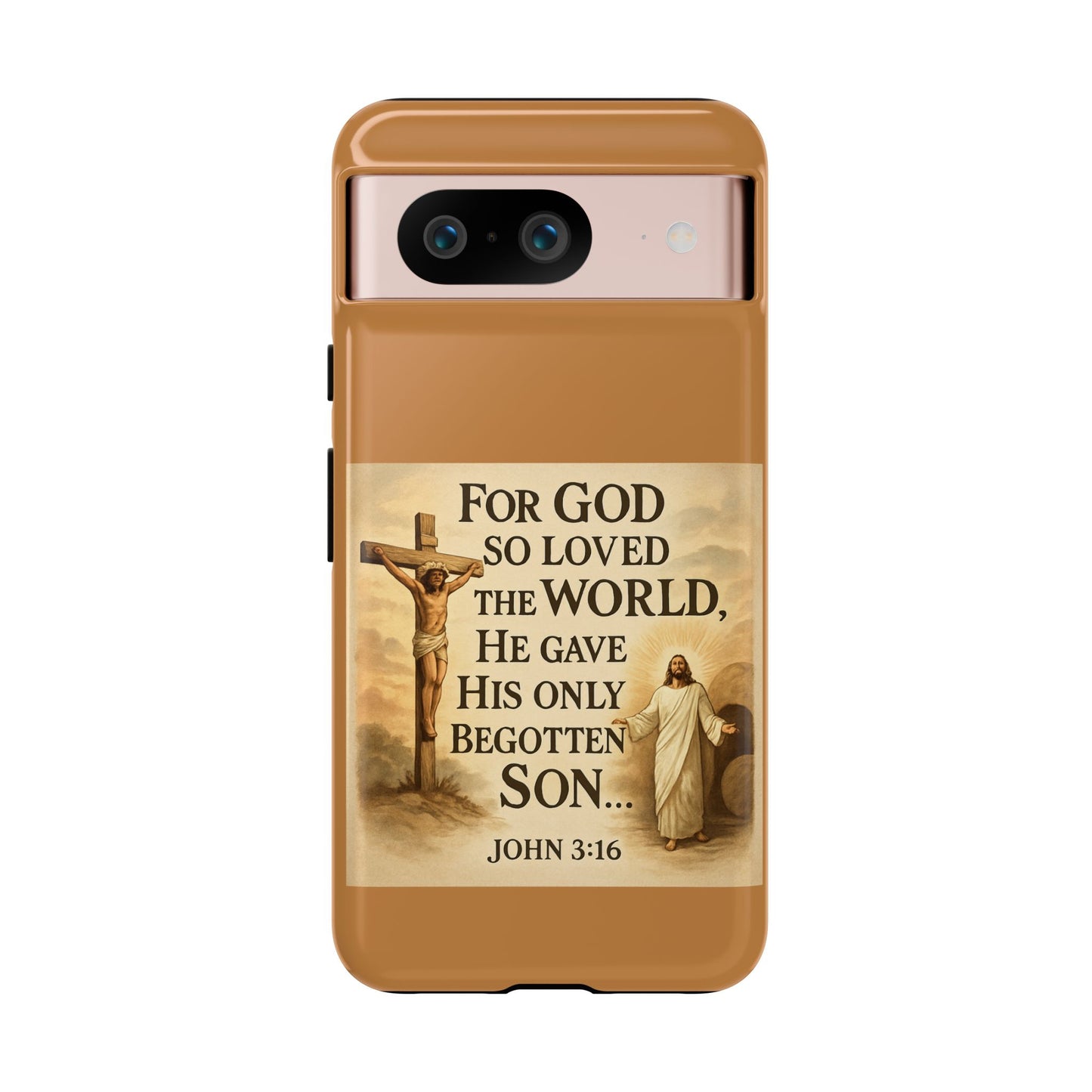Christian John 3:16 Phone Case – 'For God So Loved the World' Tough Protective Cover