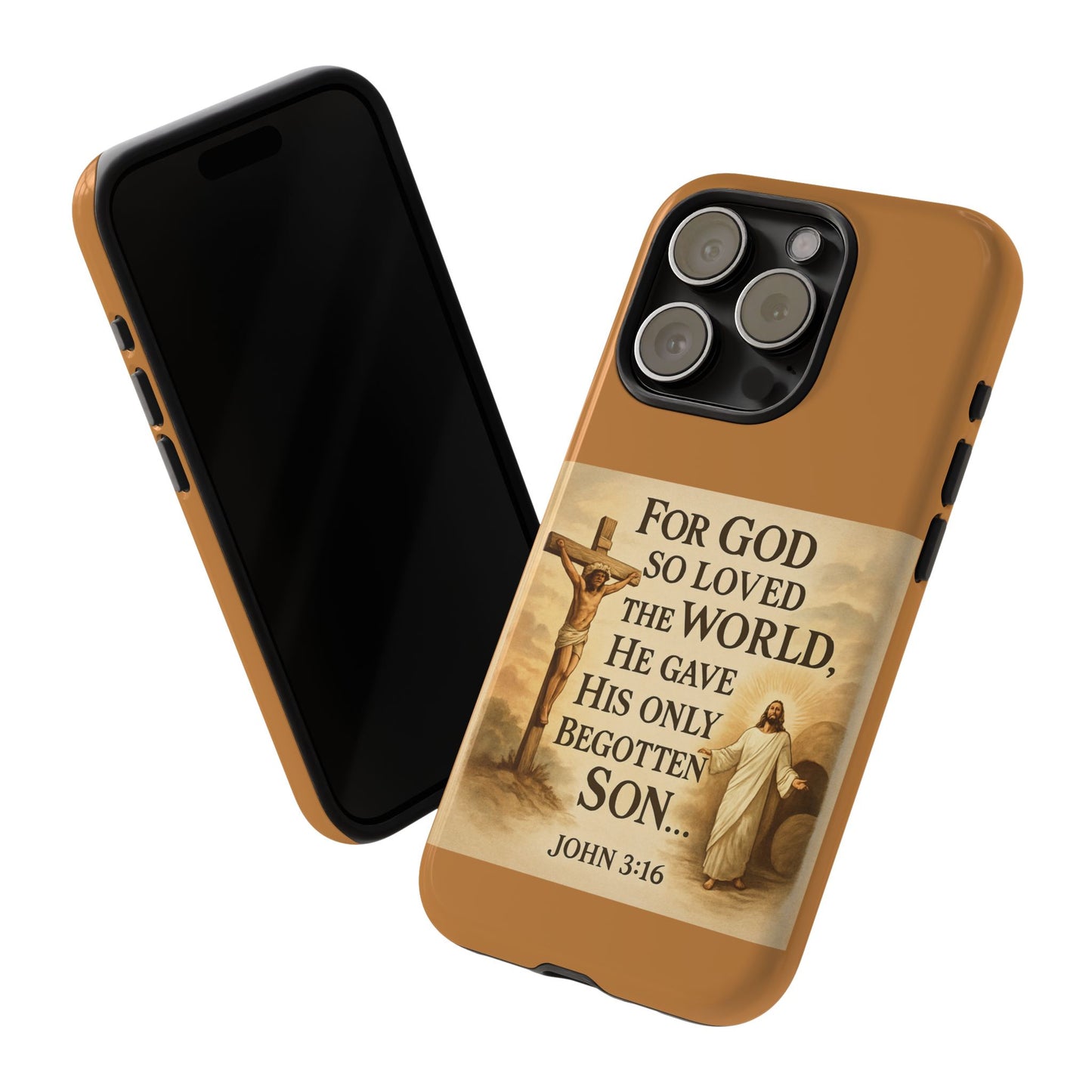 Christian John 3:16 Phone Case – 'For God So Loved the World' Tough Protective Cover