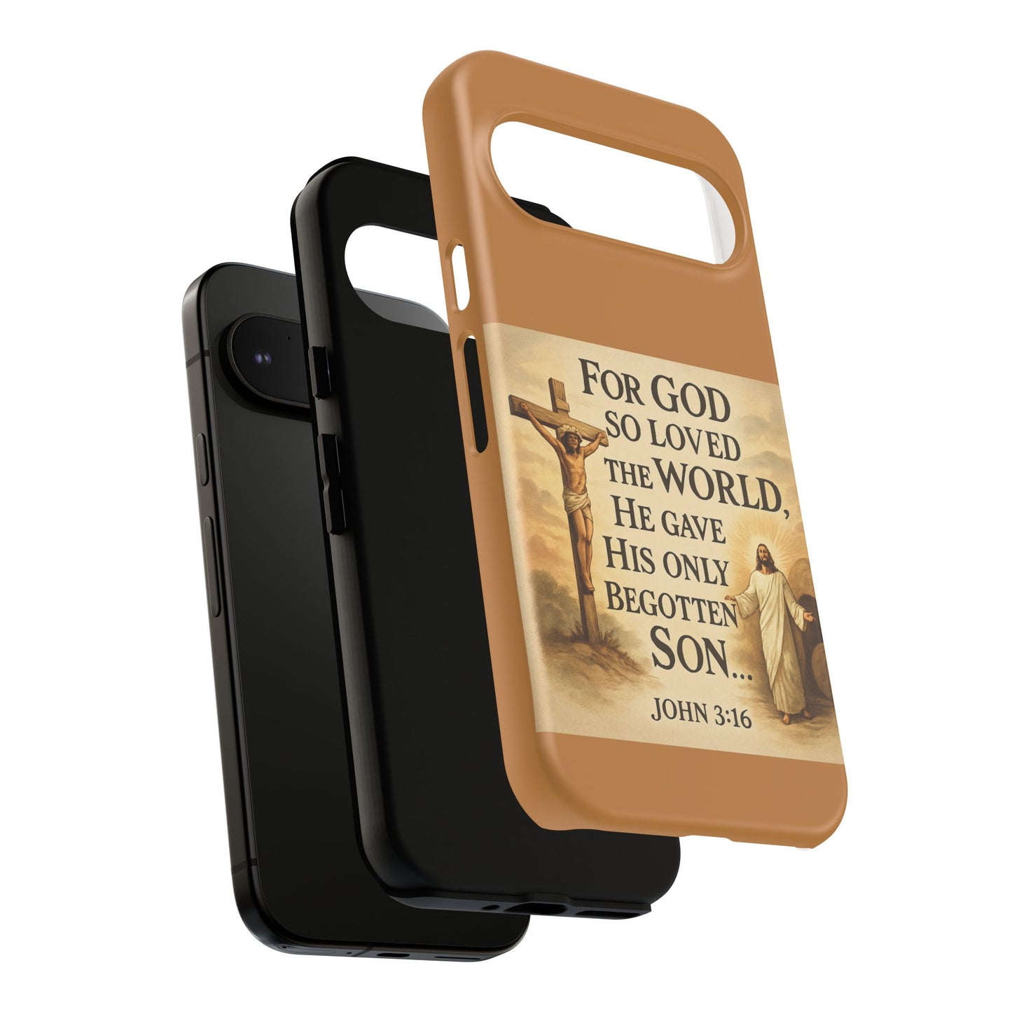 Christian John 3:16 Phone Case – 'For God So Loved the World' Tough Protective Cover