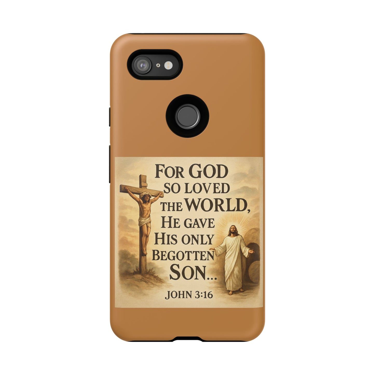 Christian John 3:16 Phone Case – 'For God So Loved the World' Tough Protective Cover