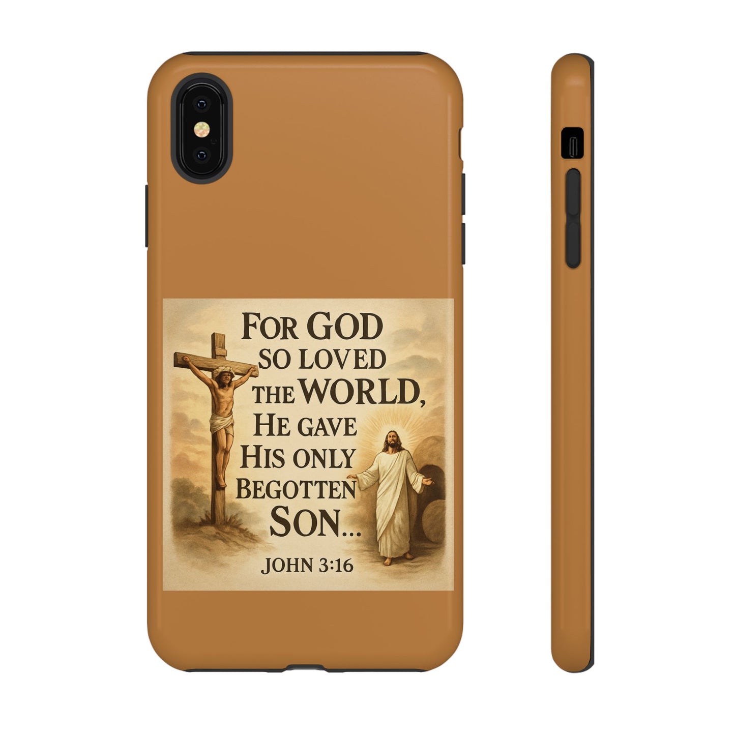 Christian John 3:16 Phone Case – 'For God So Loved the World' Tough Protective Cover