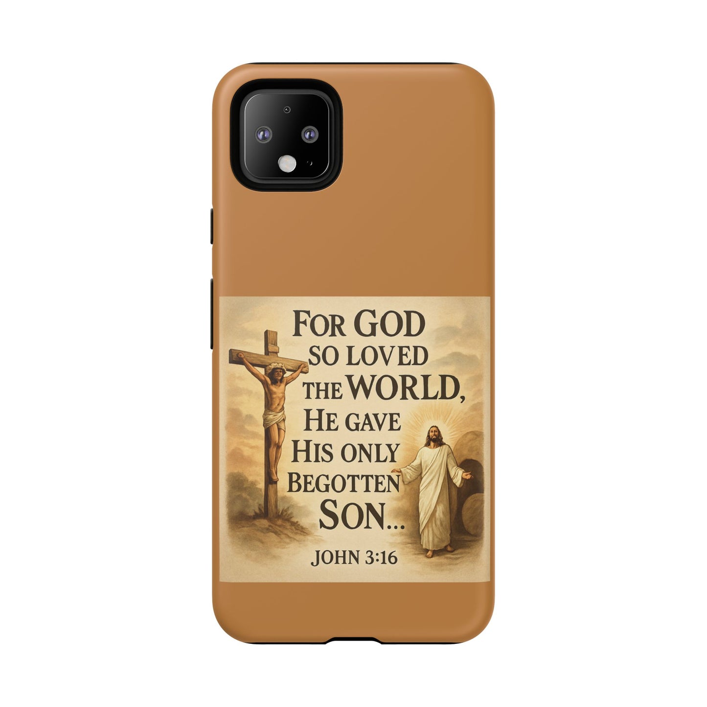 Christian John 3:16 Phone Case – 'For God So Loved the World' Tough Protective Cover