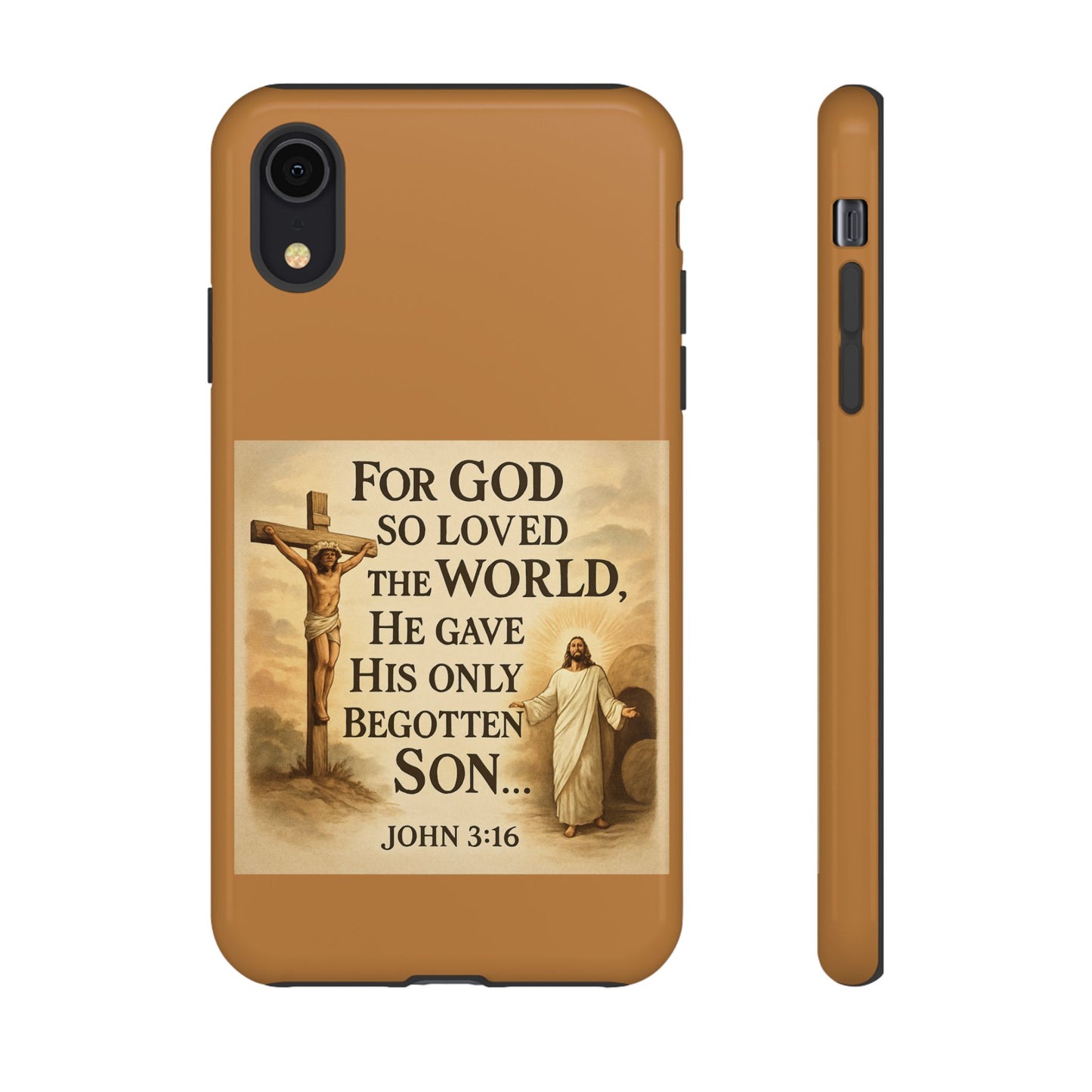 Christian John 3:16 Phone Case – 'For God So Loved the World' Tough Protective Cover
