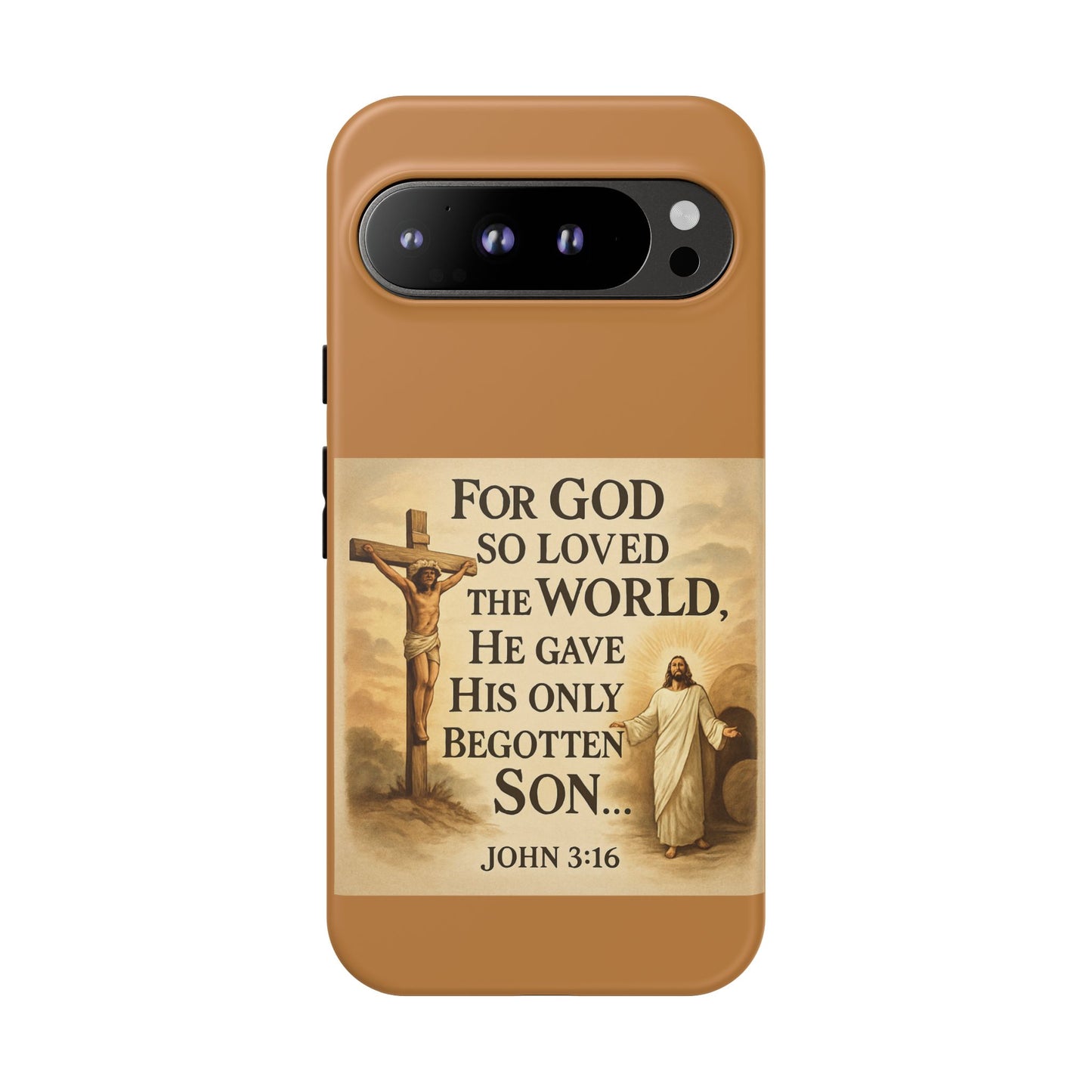 Christian John 3:16 Phone Case – 'For God So Loved the World' Tough Protective Cover