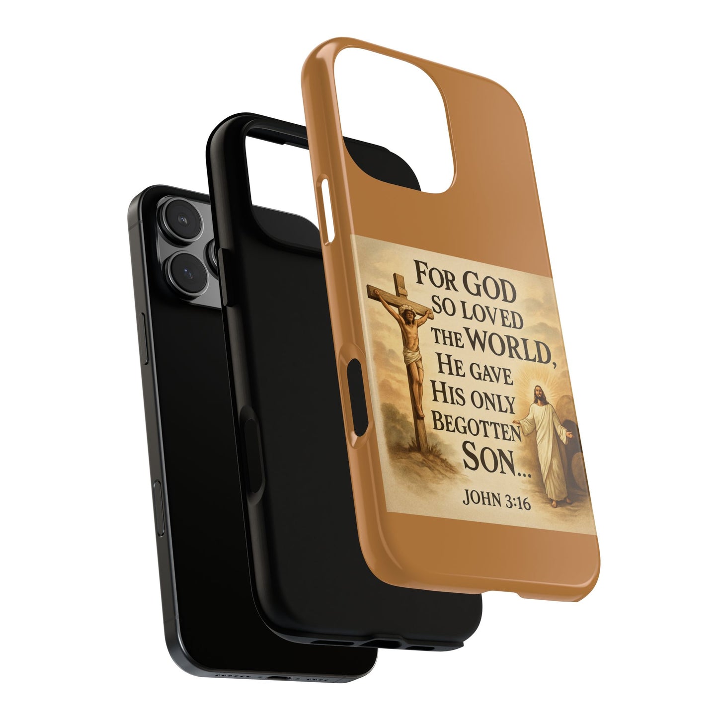 Christian John 3:16 Phone Case – 'For God So Loved the World' Tough Protective Cover