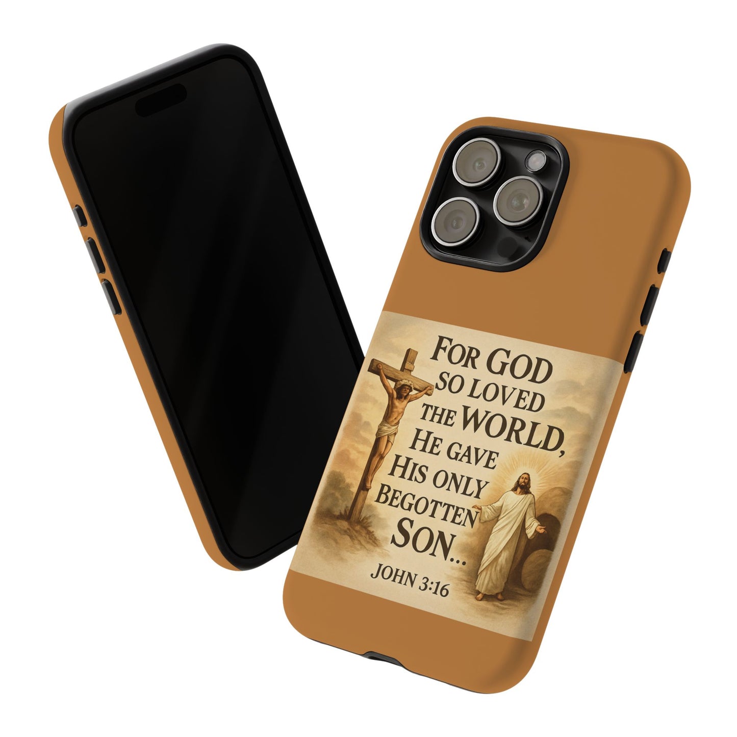 Christian John 3:16 Phone Case – 'For God So Loved the World' Tough Protective Cover