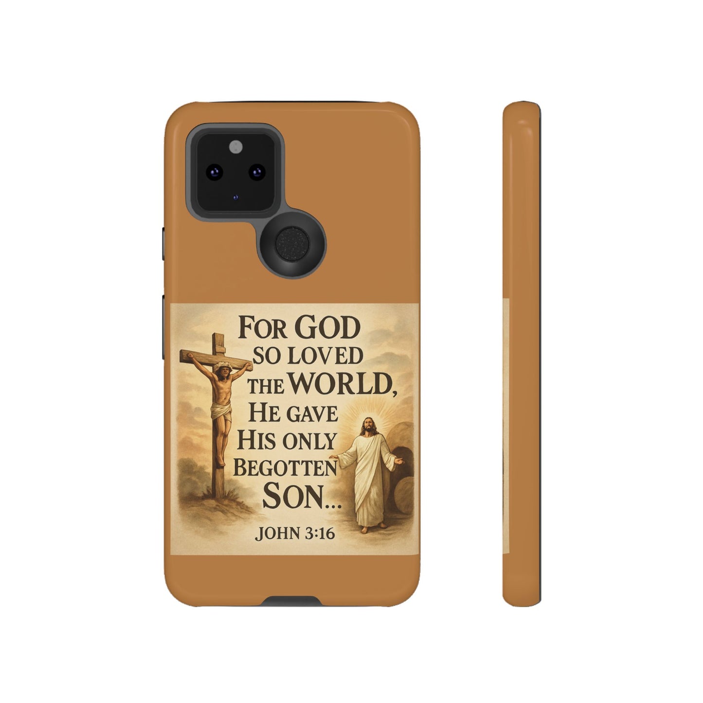Christian John 3:16 Phone Case – 'For God So Loved the World' Tough Protective Cover