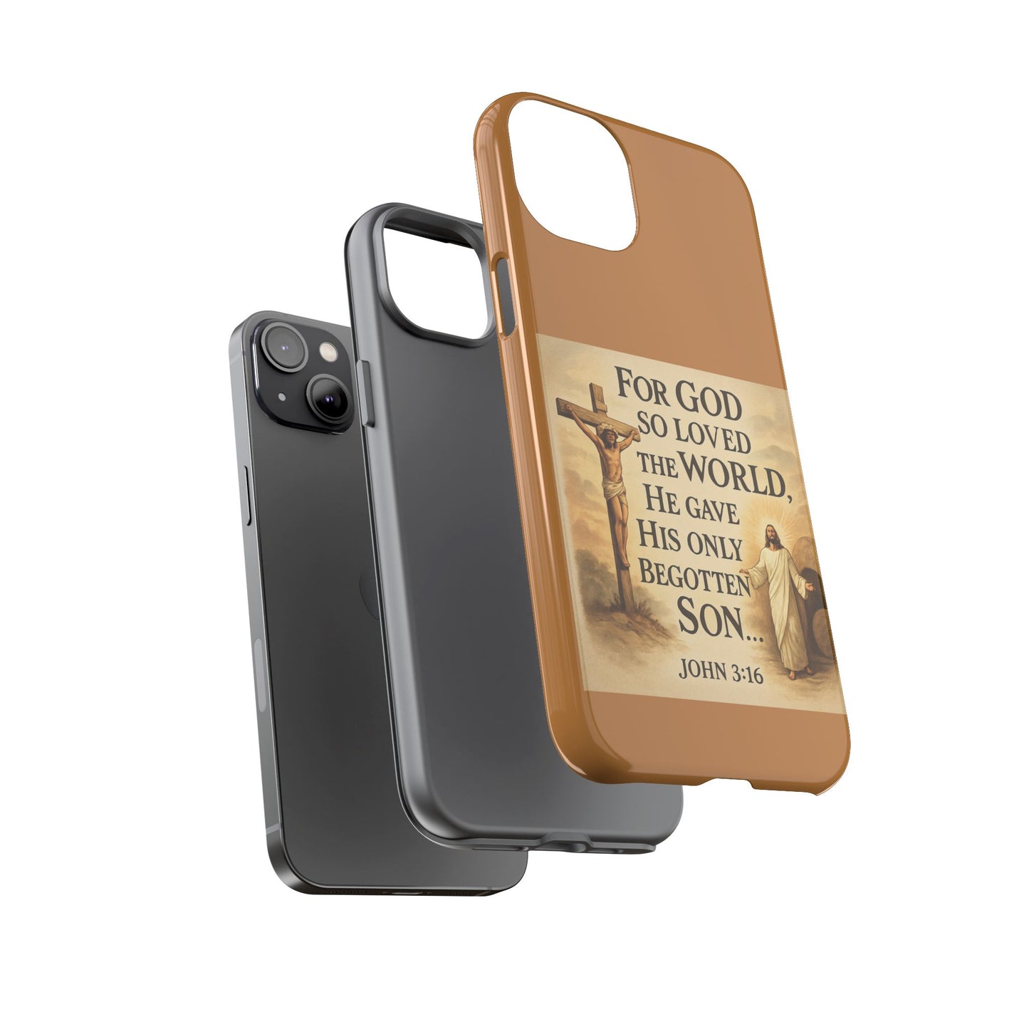 Christian John 3:16 Phone Case – 'For God So Loved the World' Tough Protective Cover