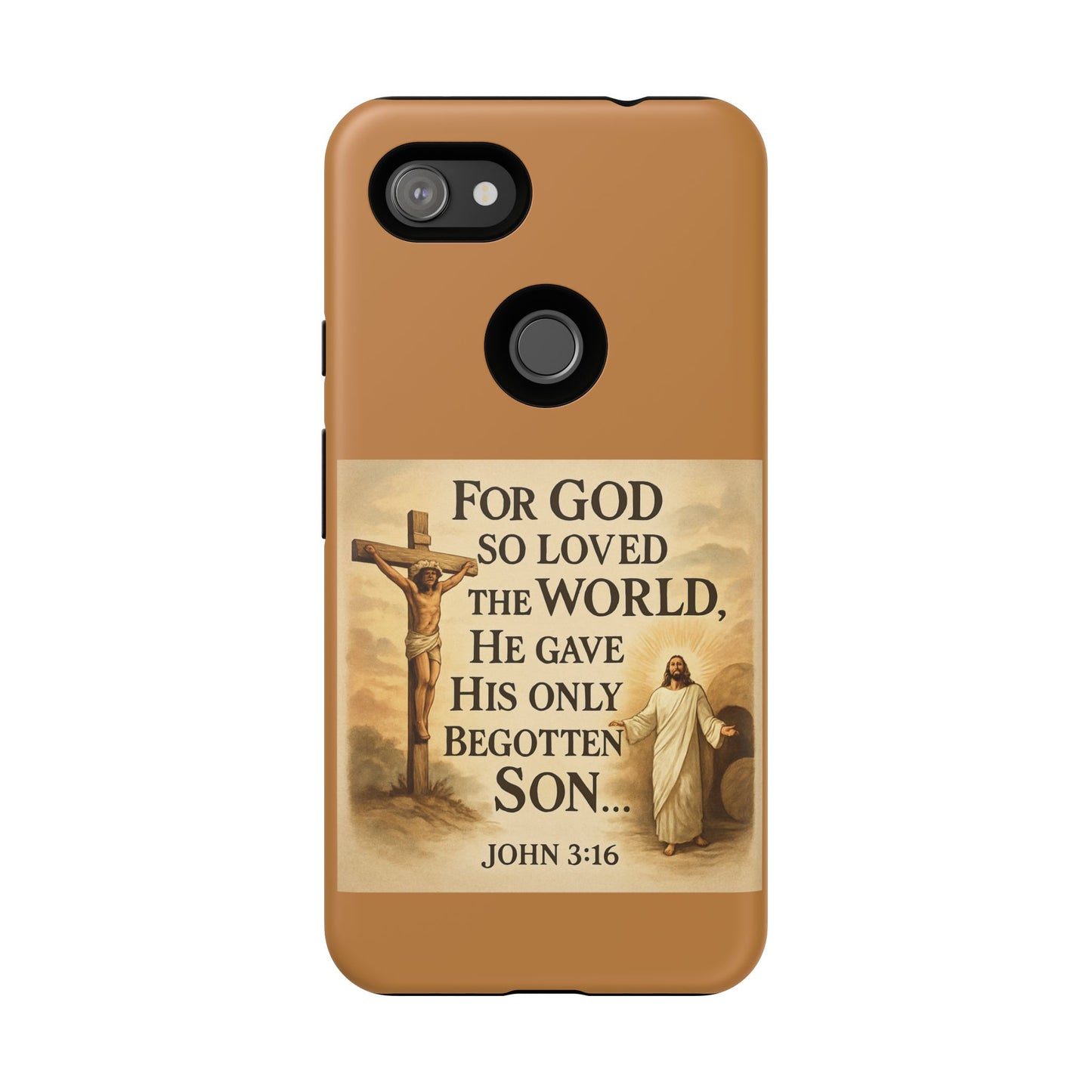 Christian John 3:16 Phone Case – 'For God So Loved the World' Tough Protective Cover