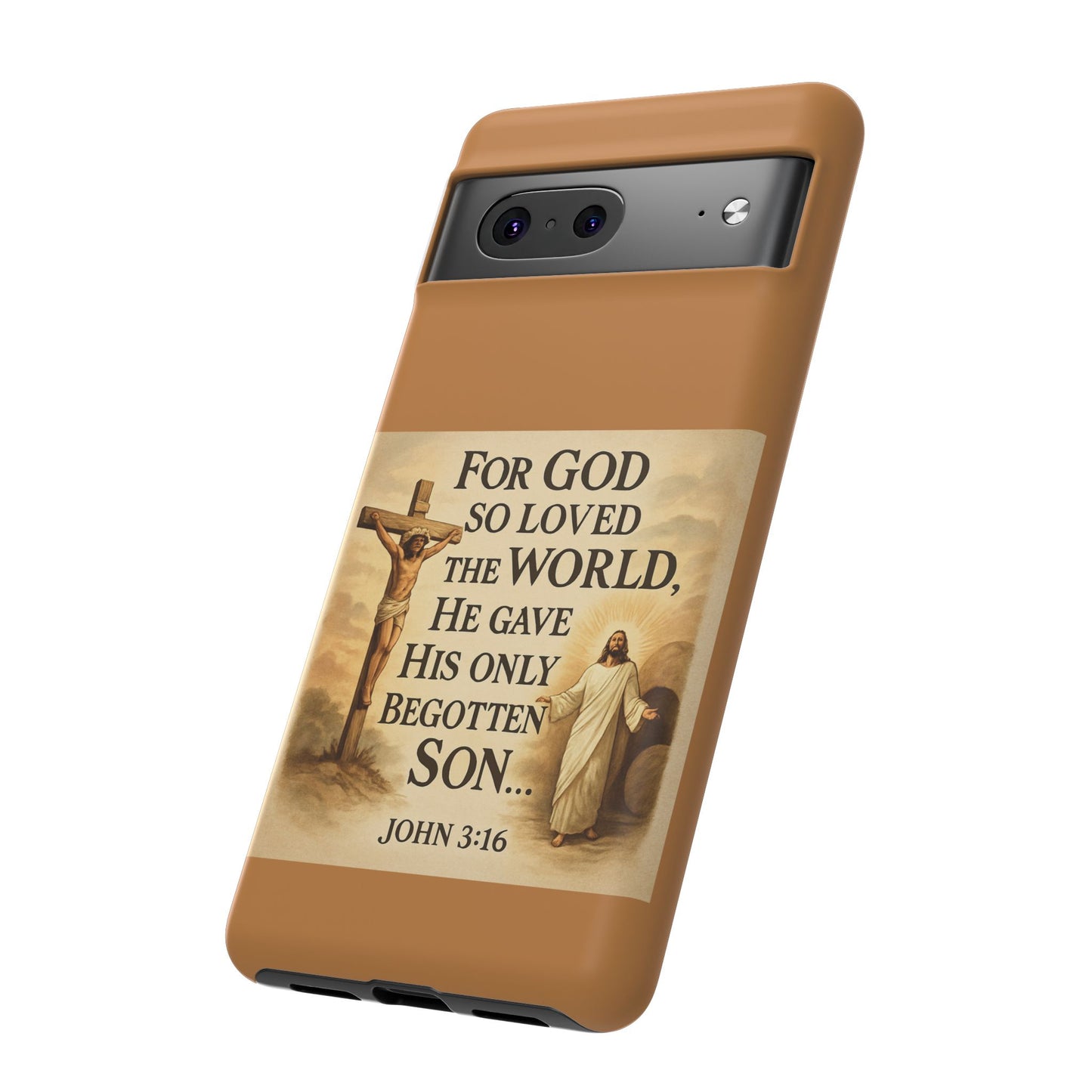 Christian John 3:16 Phone Case – 'For God So Loved the World' Tough Protective Cover