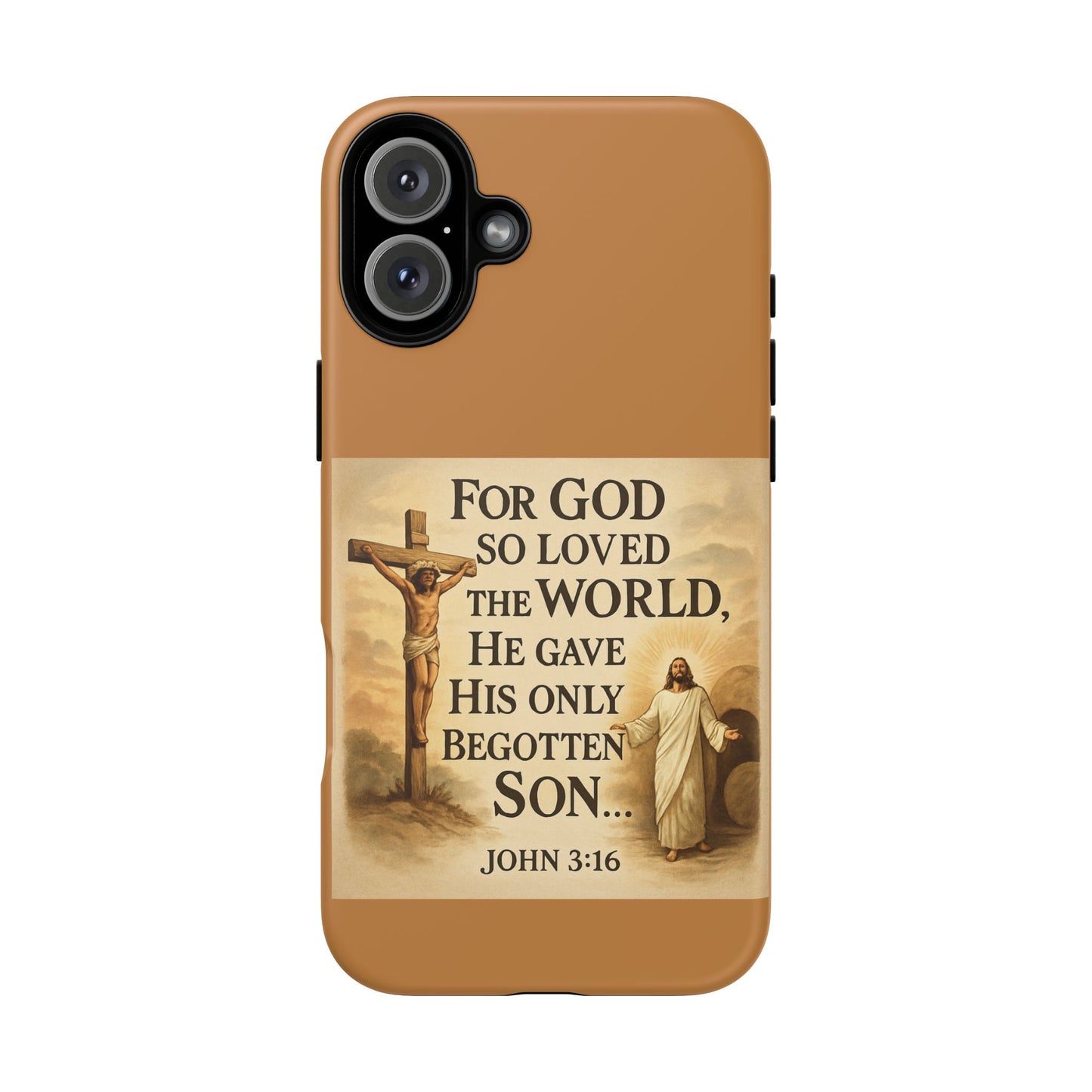 Christian John 3:16 Phone Case – 'For God So Loved the World' Tough Protective Cover