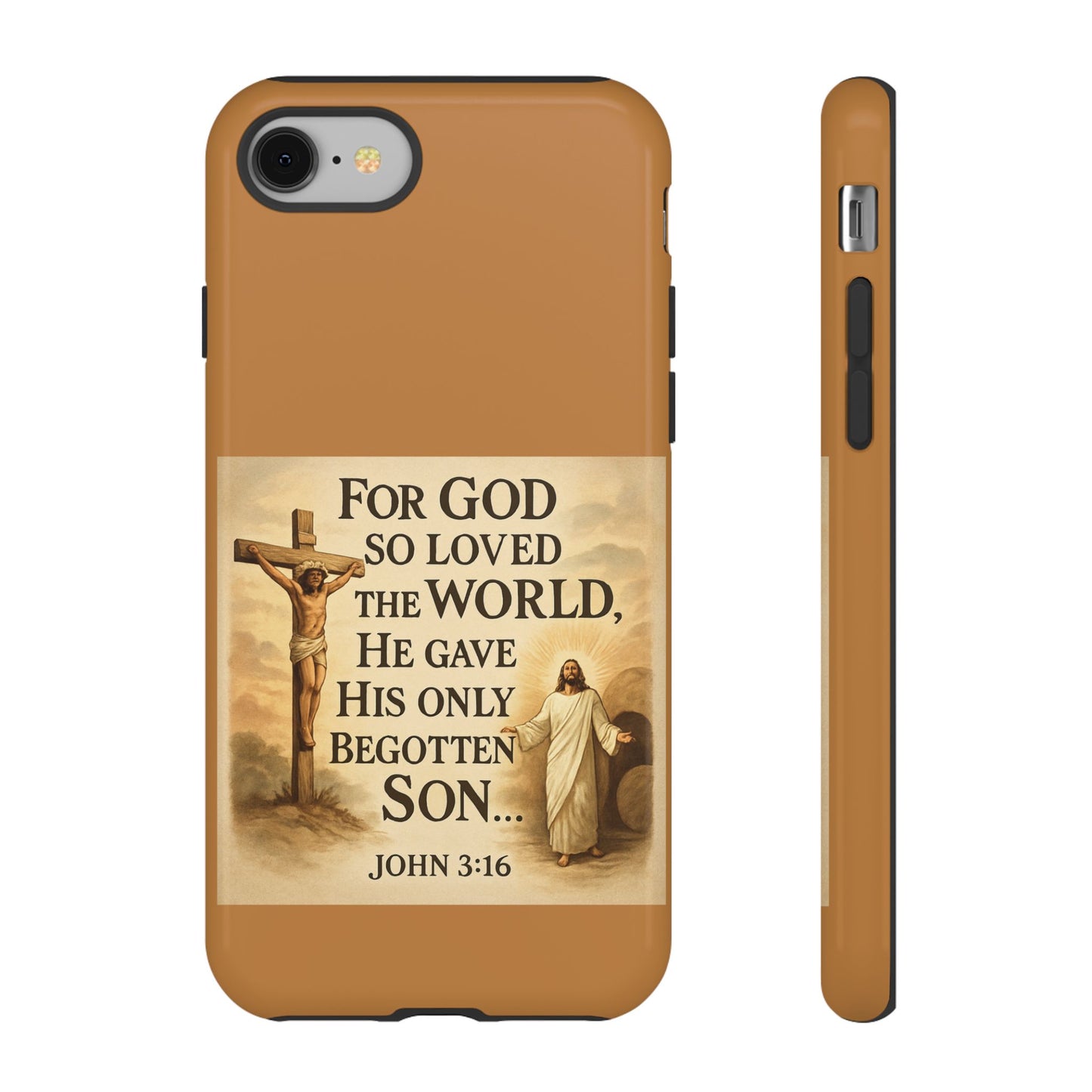 Christian John 3:16 Phone Case – 'For God So Loved the World' Tough Protective Cover