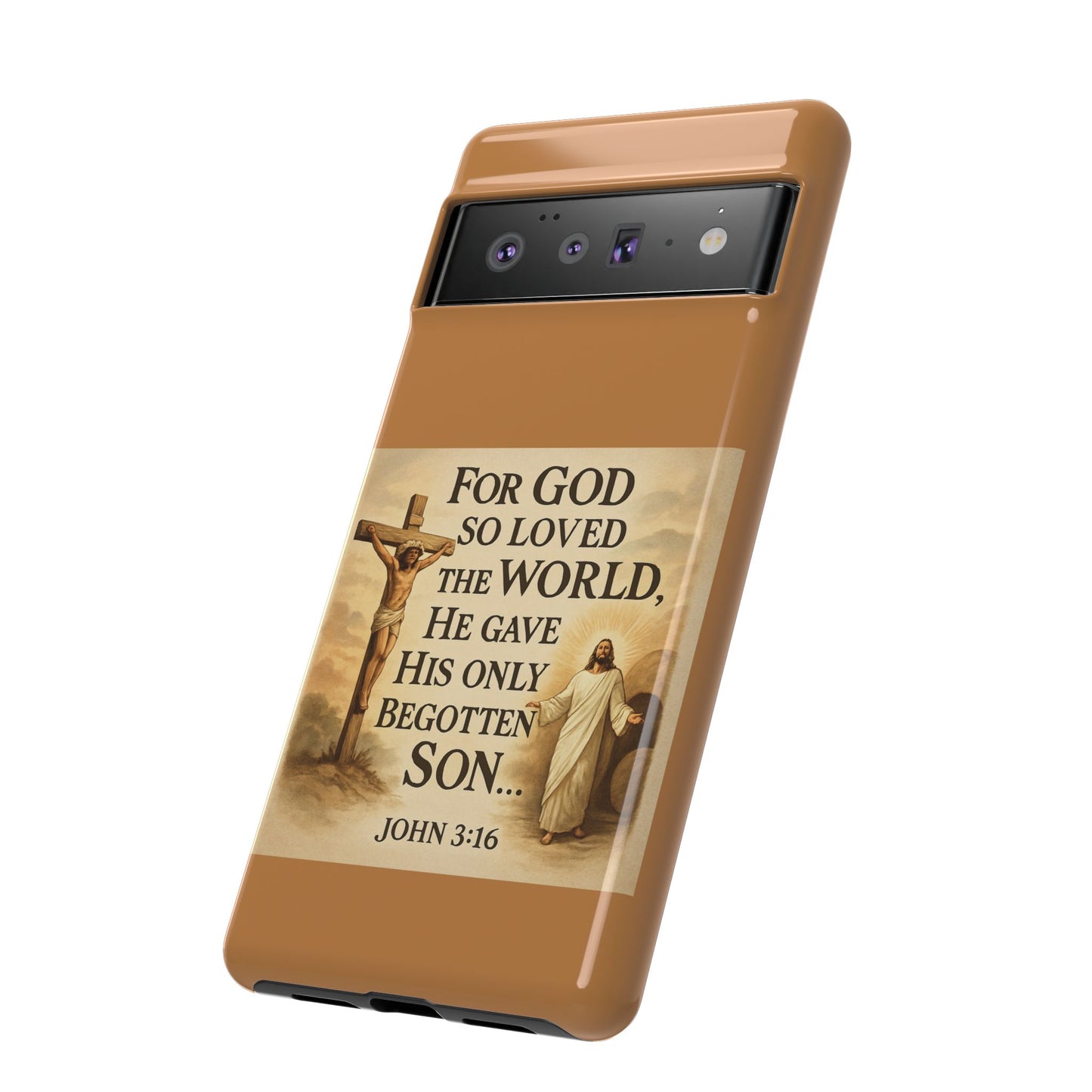 Christian John 3:16 Phone Case – 'For God So Loved the World' Tough Protective Cover