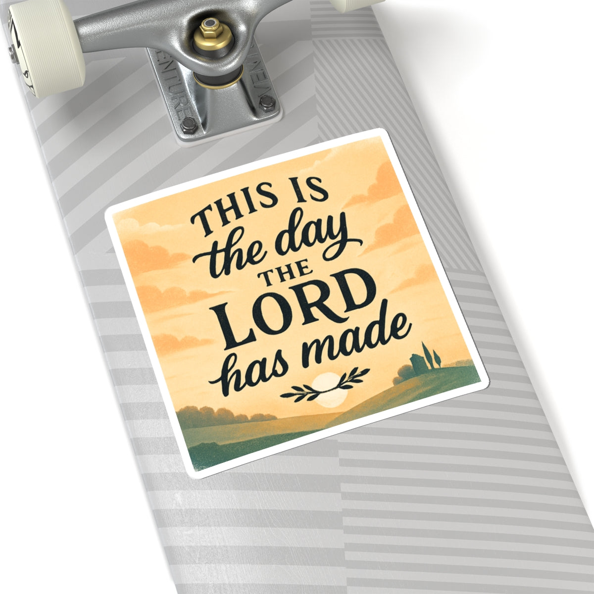 Inspirational Christian Sticker — "This Is the Day the Lord Has Made"