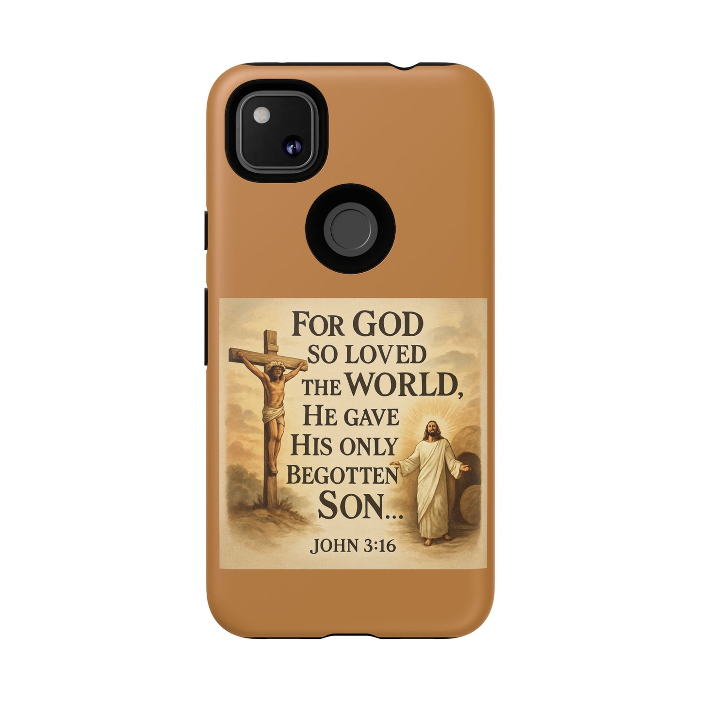 Christian John 3:16 Phone Case – 'For God So Loved the World' Tough Protective Cover