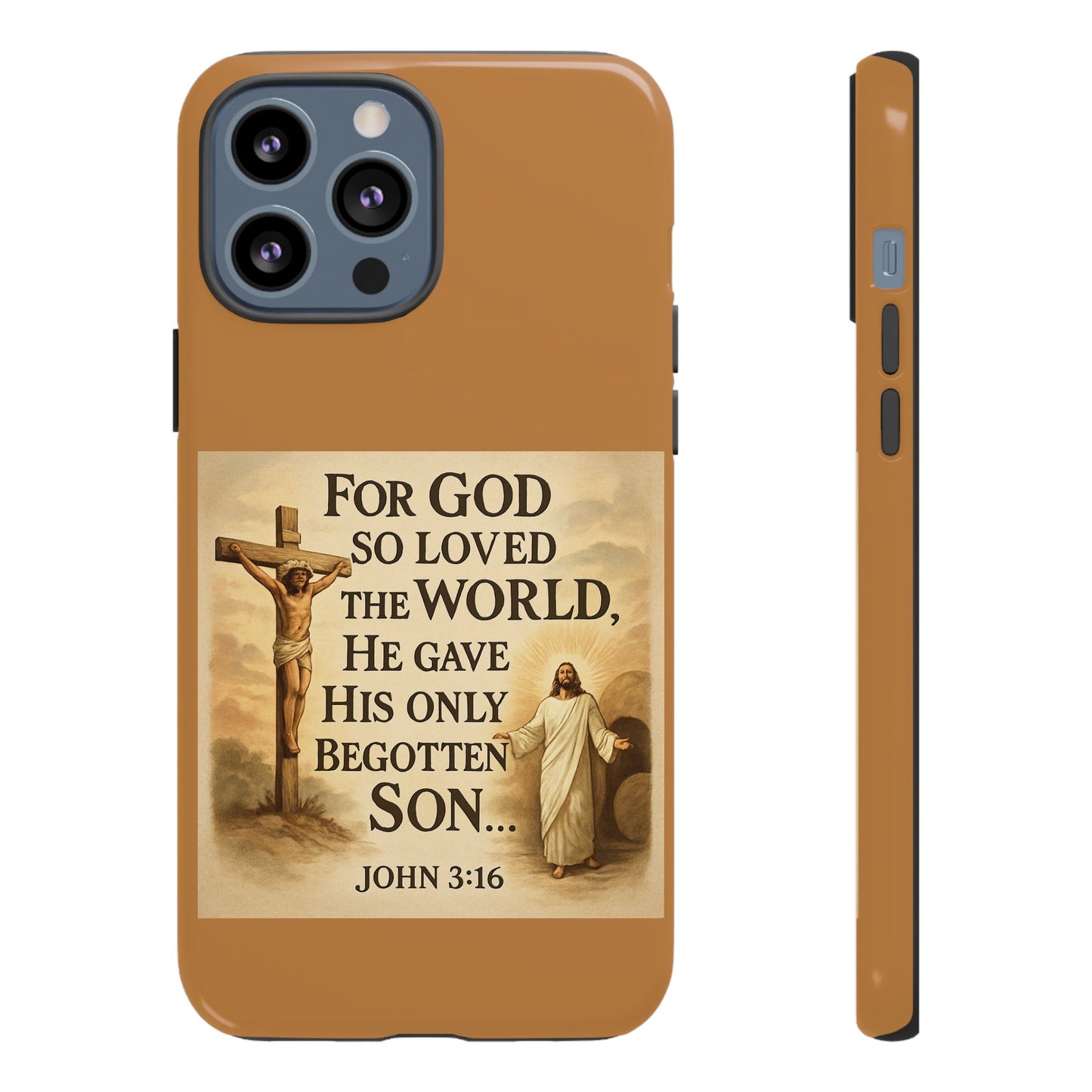 Christian John 3:16 Phone Case – 'For God So Loved the World' Tough Protective Cover