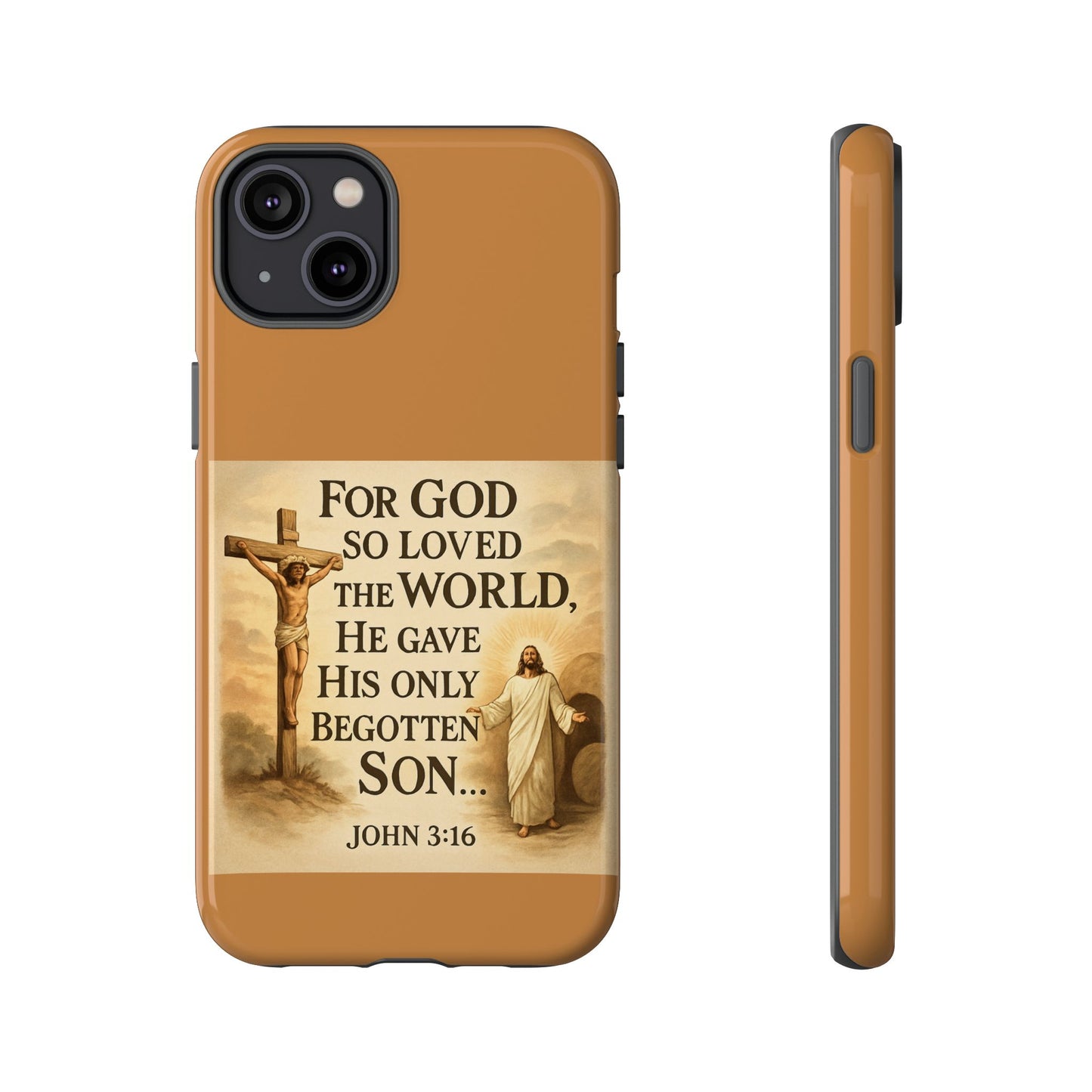 Christian John 3:16 Phone Case – 'For God So Loved the World' Tough Protective Cover