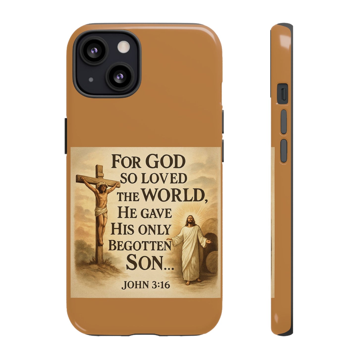 Christian John 3:16 Phone Case – 'For God So Loved the World' Tough Protective Cover