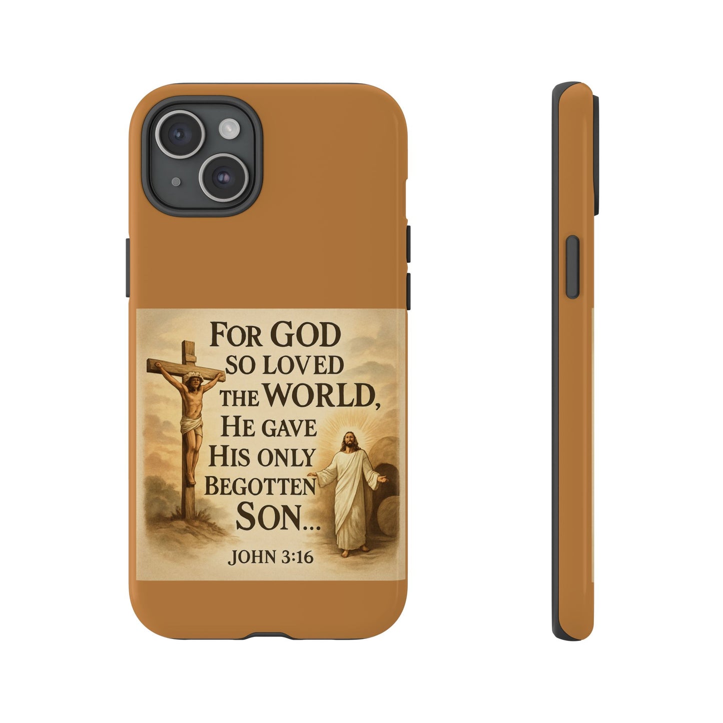 Christian John 3:16 Phone Case – 'For God So Loved the World' Tough Protective Cover