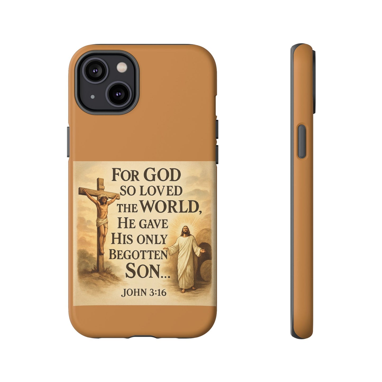 Christian John 3:16 Phone Case – 'For God So Loved the World' Tough Protective Cover