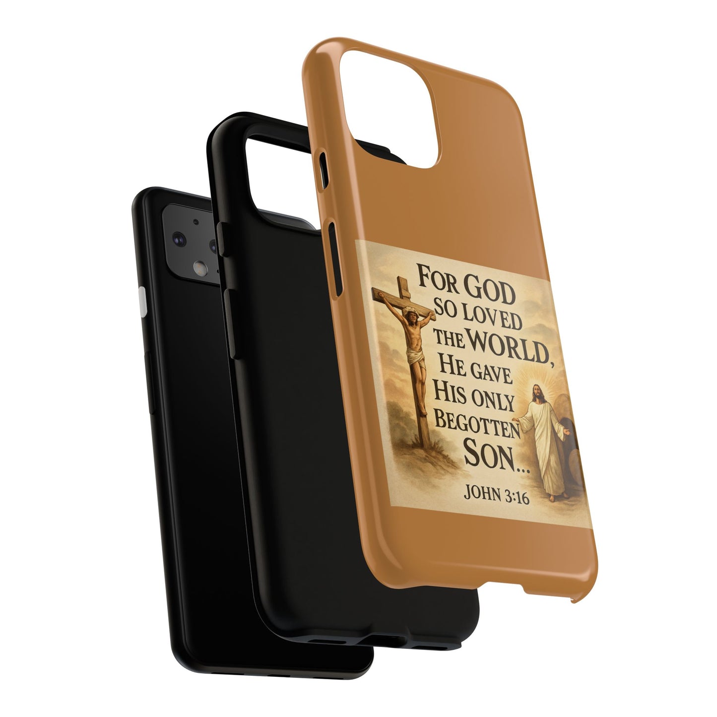 Christian John 3:16 Phone Case – 'For God So Loved the World' Tough Protective Cover