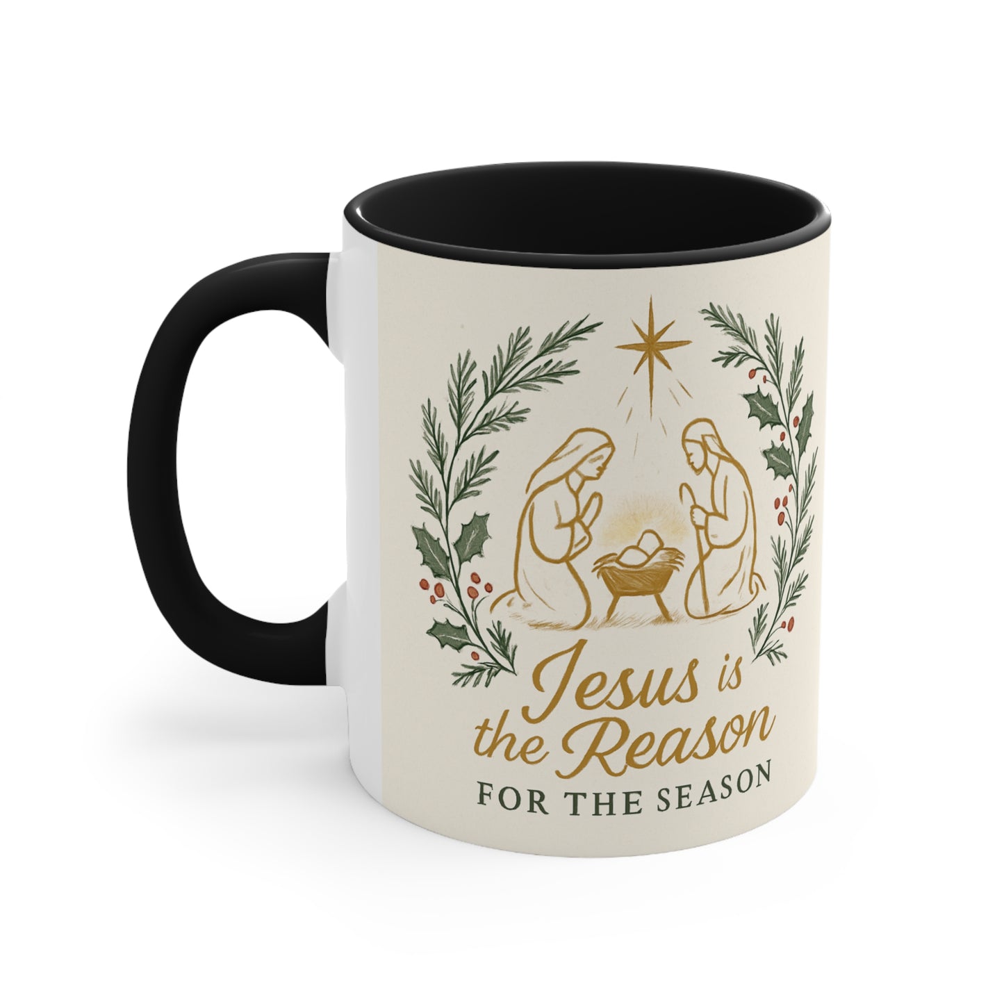 Christmas Nativity Accent Mug (11oz)