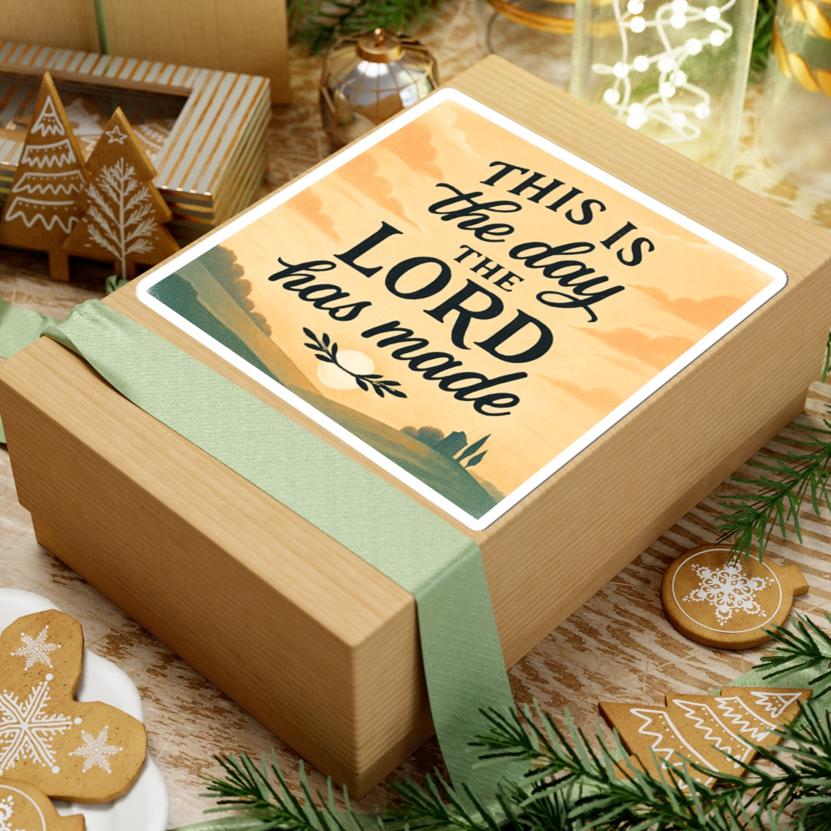 Inspirational Christian Sticker — "This Is the Day the Lord Has Made"