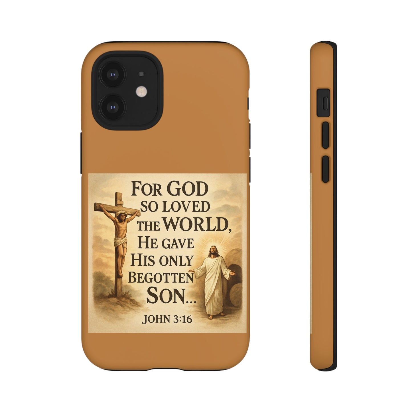 Christian John 3:16 Phone Case – 'For God So Loved the World' Tough Protective Cover