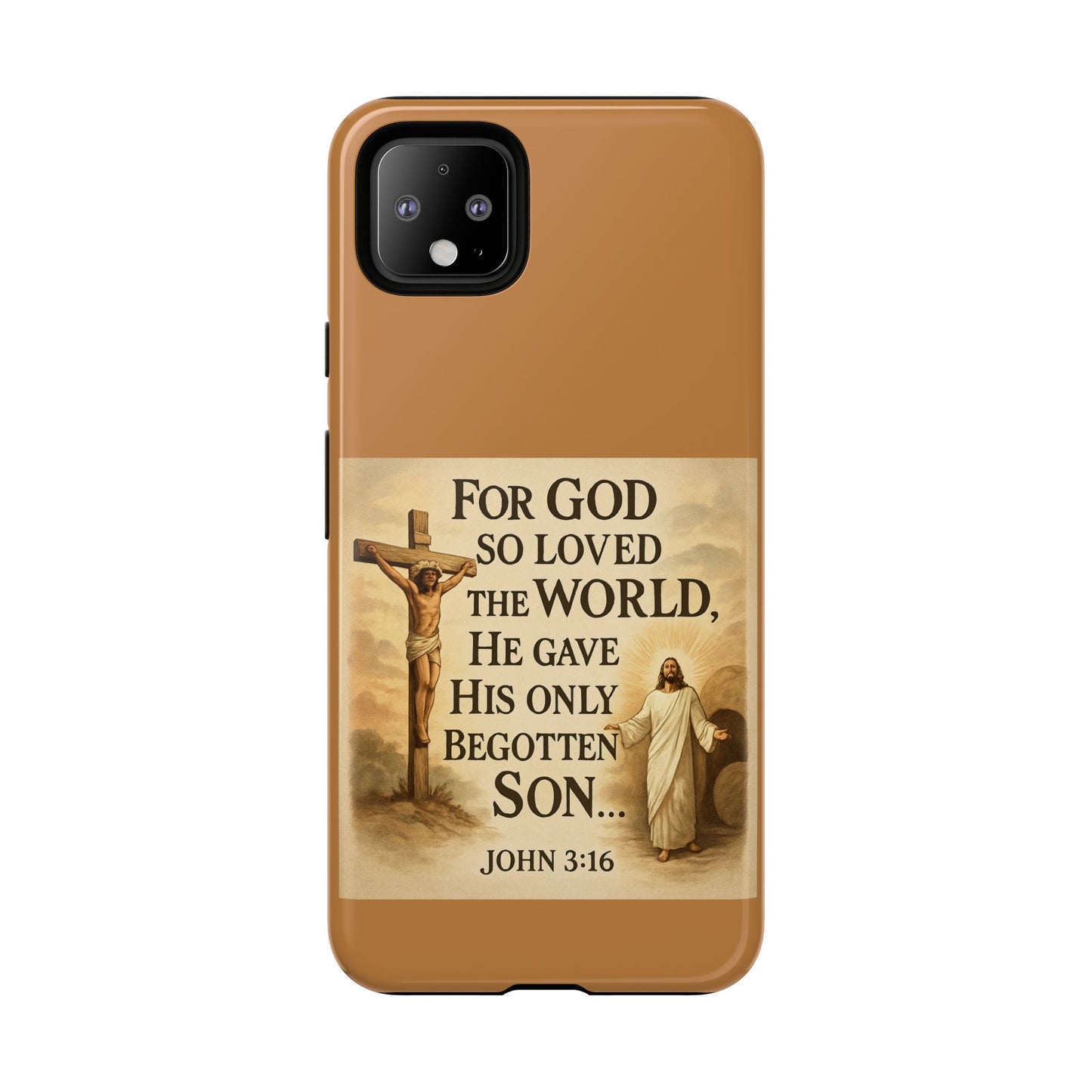 Christian John 3:16 Phone Case – 'For God So Loved the World' Tough Protective Cover