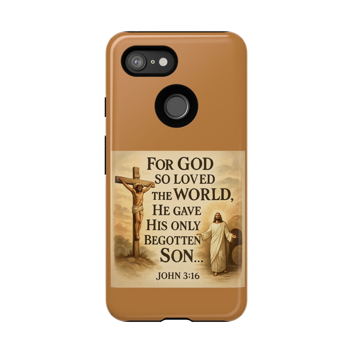 Christian John 3:16 Phone Case – 'For God So Loved the World' Tough Protective Cover