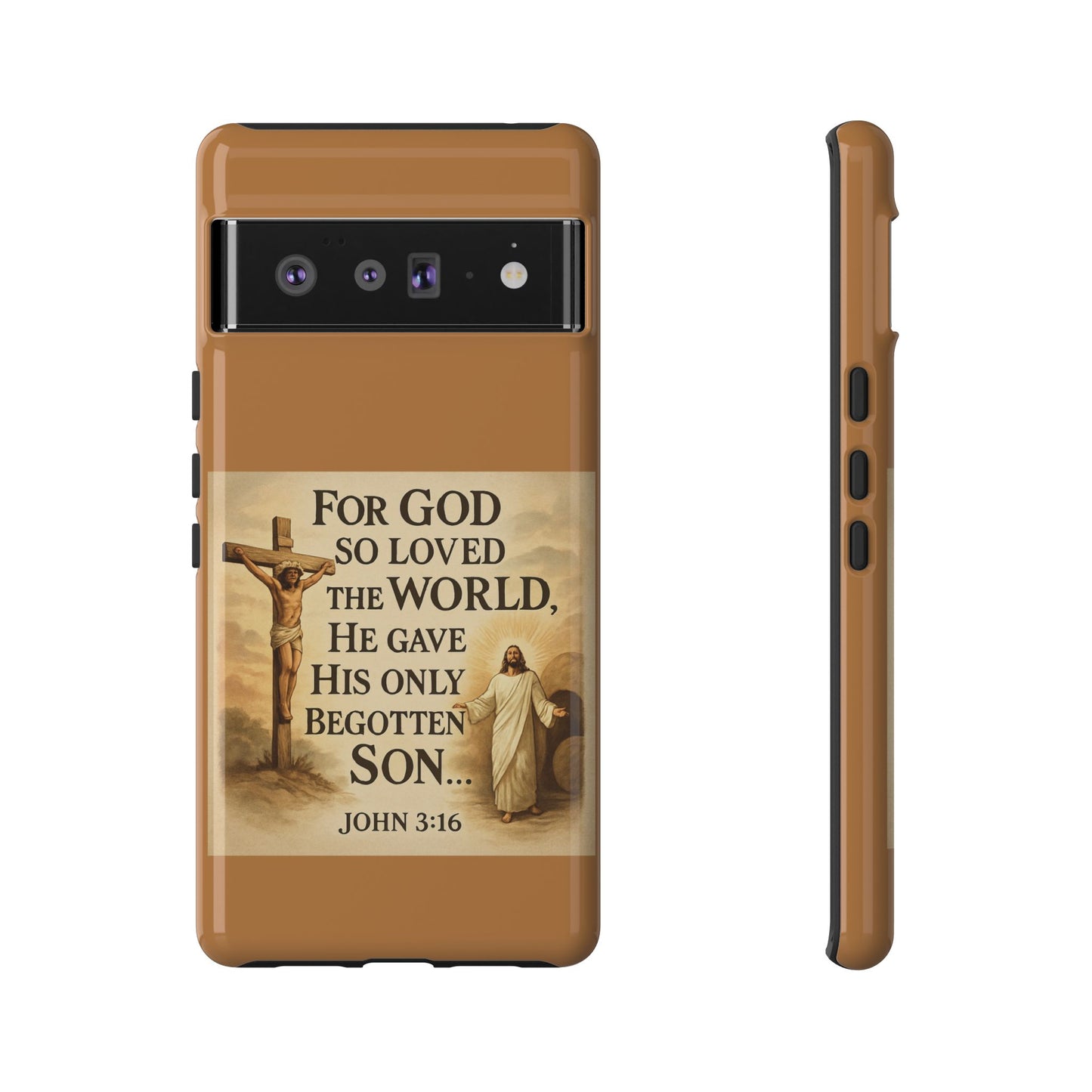 Christian John 3:16 Phone Case – 'For God So Loved the World' Tough Protective Cover