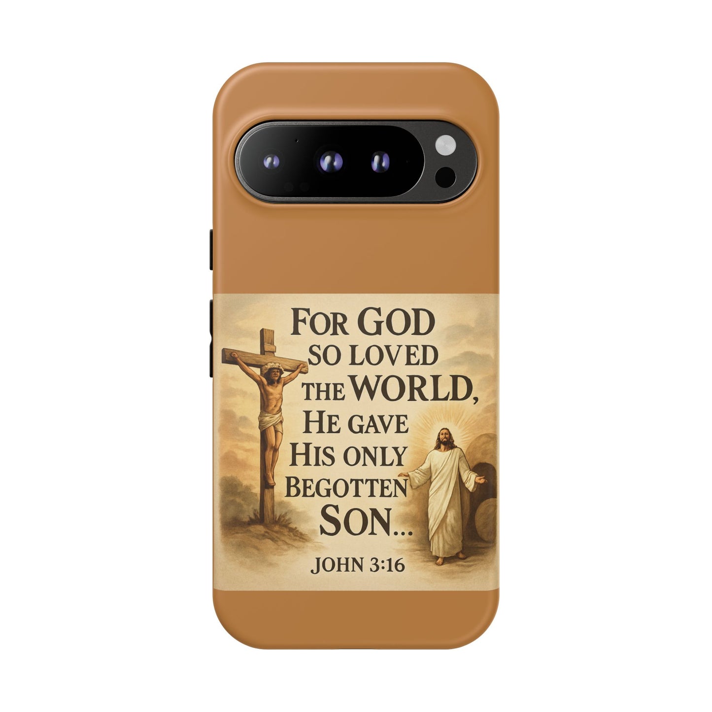 Christian John 3:16 Phone Case – 'For God So Loved the World' Tough Protective Cover